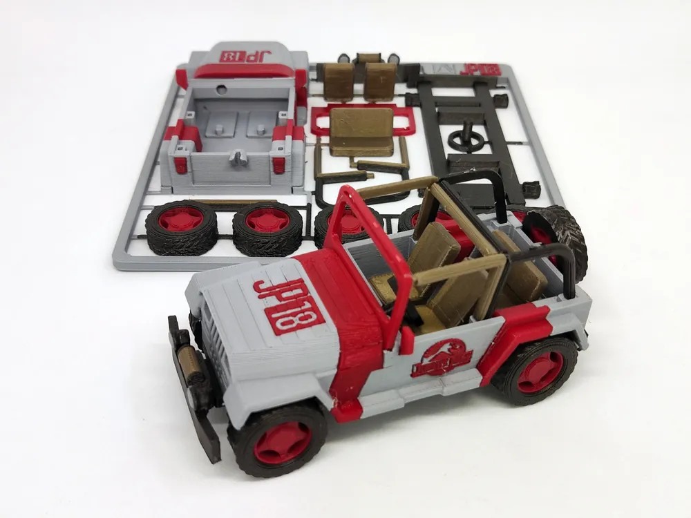 Jurassic Park Jeep Kit Card