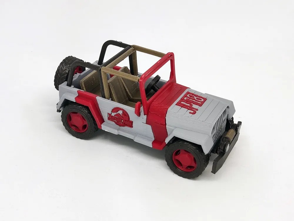 Jurassic Park Jeep Kit Card