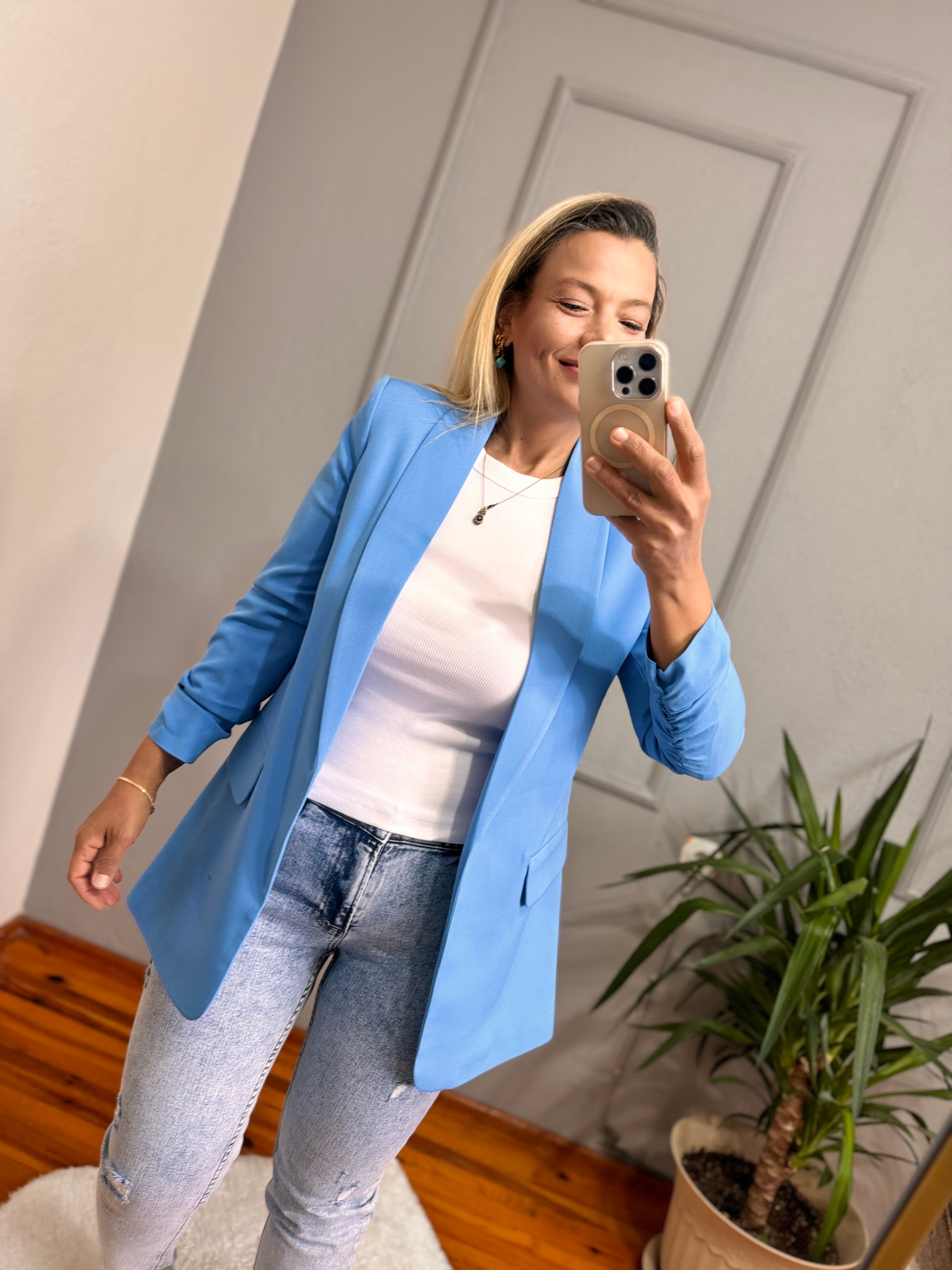 KOL BÜZGÜLÜ BLAZER 