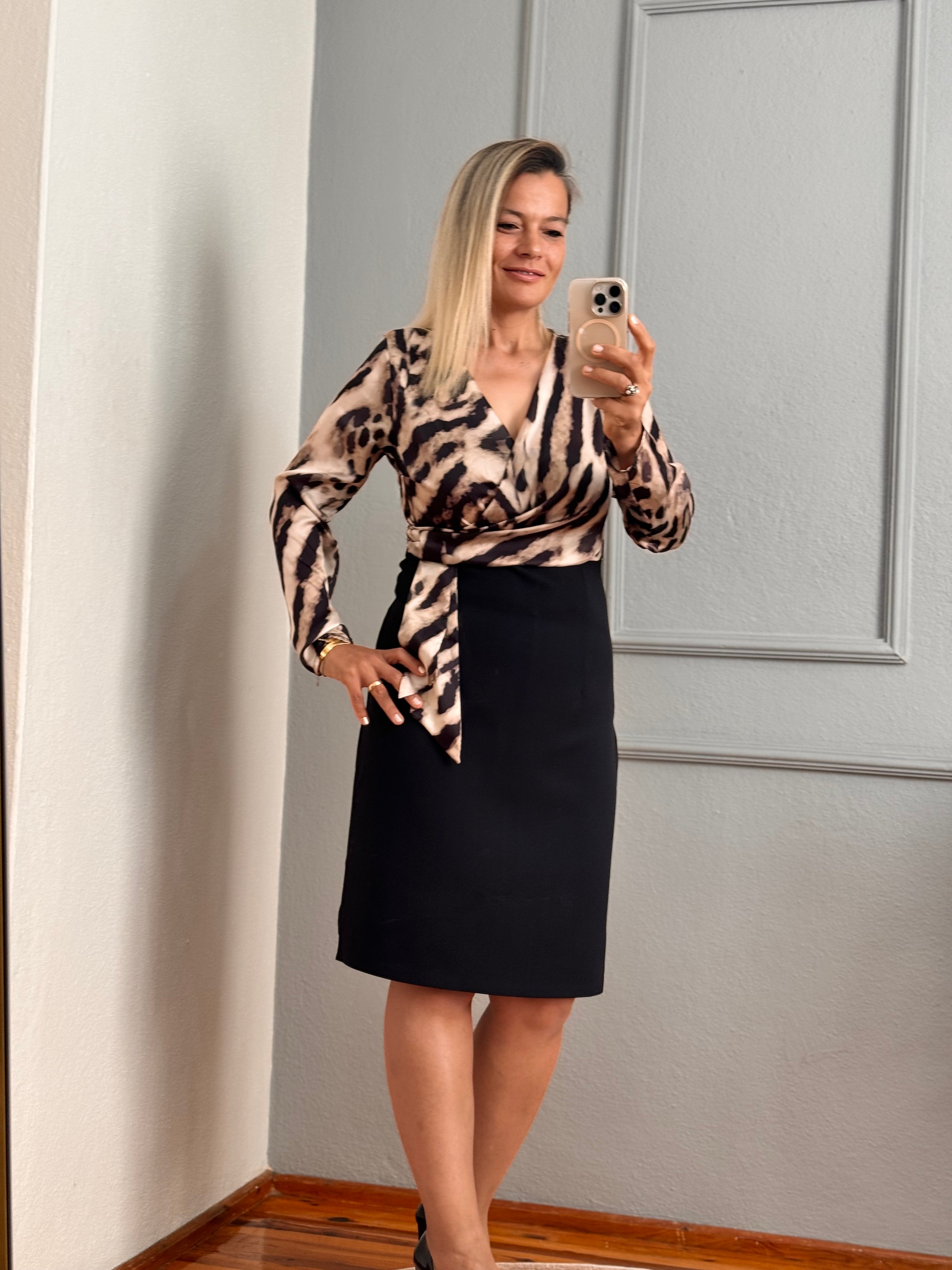LEOPAR ÜST ELBİSE