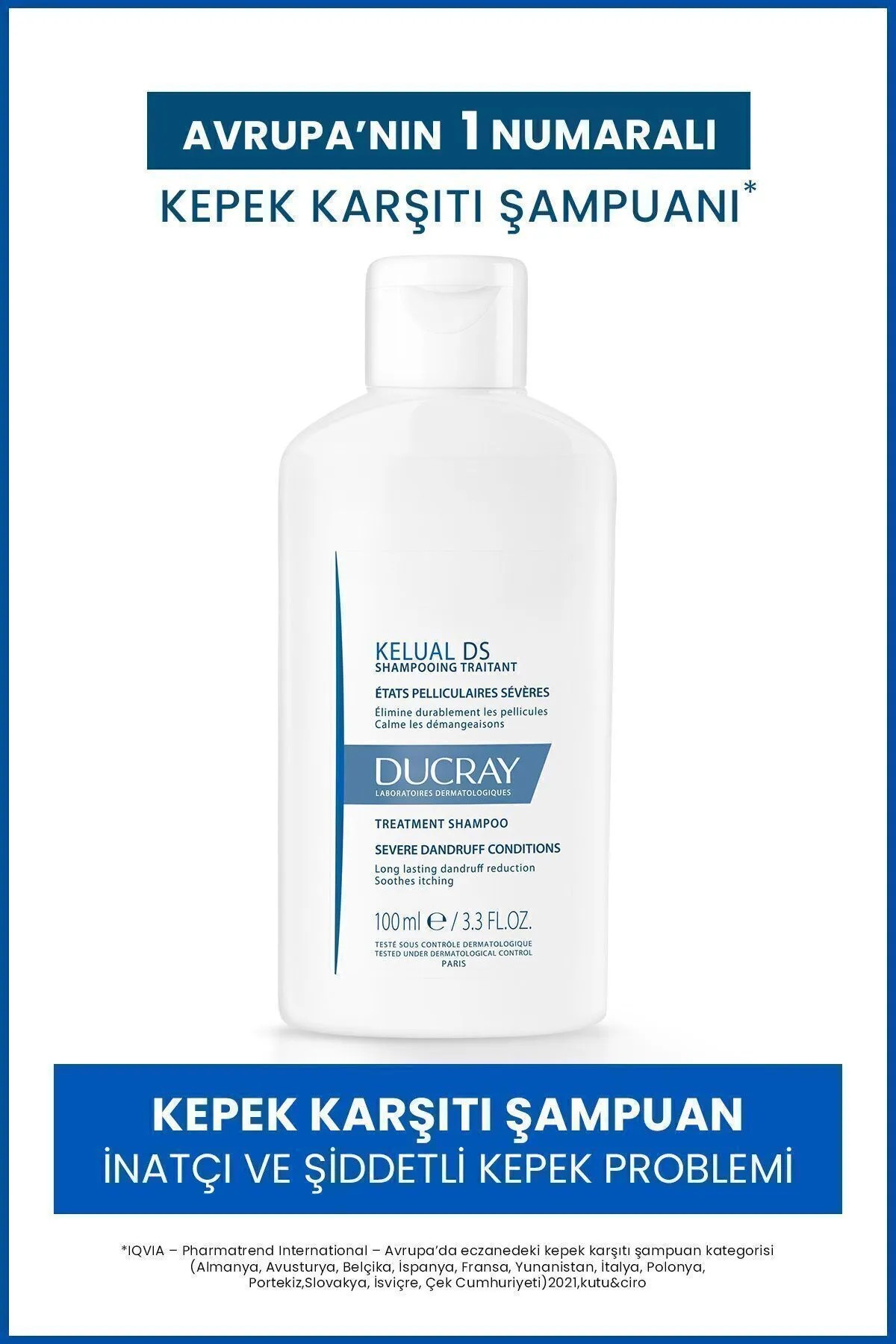 Kelual DS Şampuan İnatçı ve Şiddetli Kepek Karşıtı Şampuan 100ml