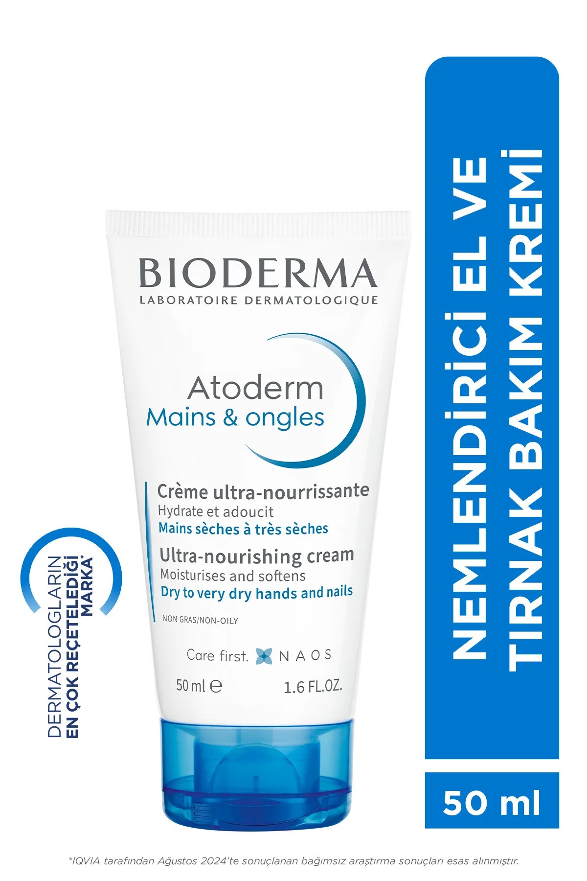 Atoderm Hand & Nail Cream El Kremi Kuru Cilt Onarıcı Nemlendirici, Güçlendirici Etki Shea Yağı 50 ml