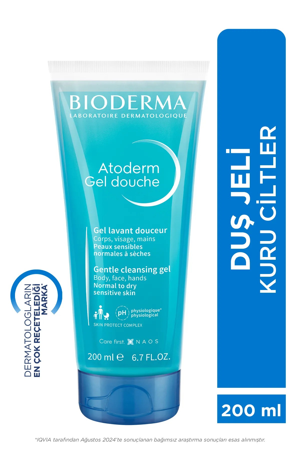 Atoderm Shower Gel Kuru Ciltler için Nemlendirici Duş Jeli Bebek Çocuk Yetişkin 200 ml