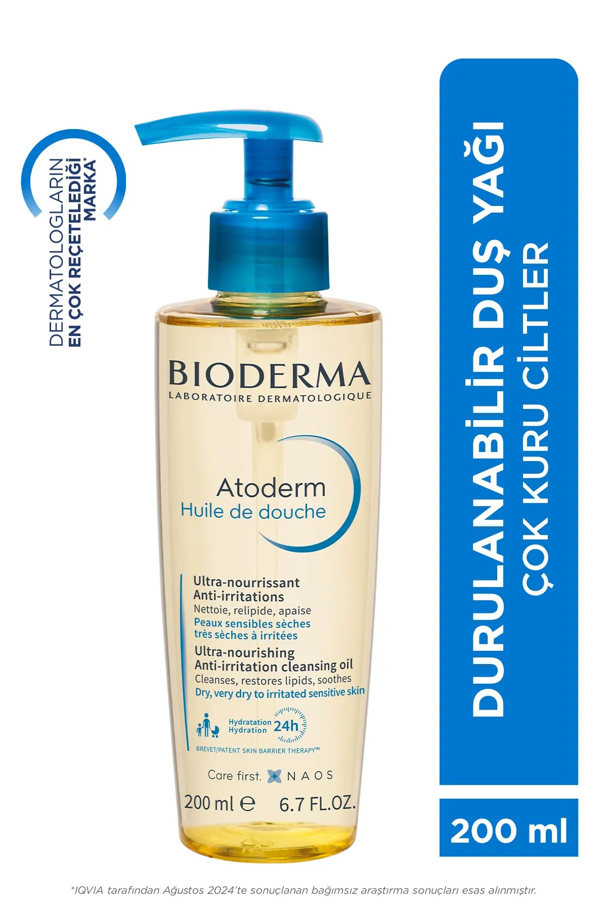 Atoderm Shower Oil Kuru Cilt Nemlendirici Besleyici Duş Yağı Niasinamid Bebek Çocuk Yetişkin 200 ml