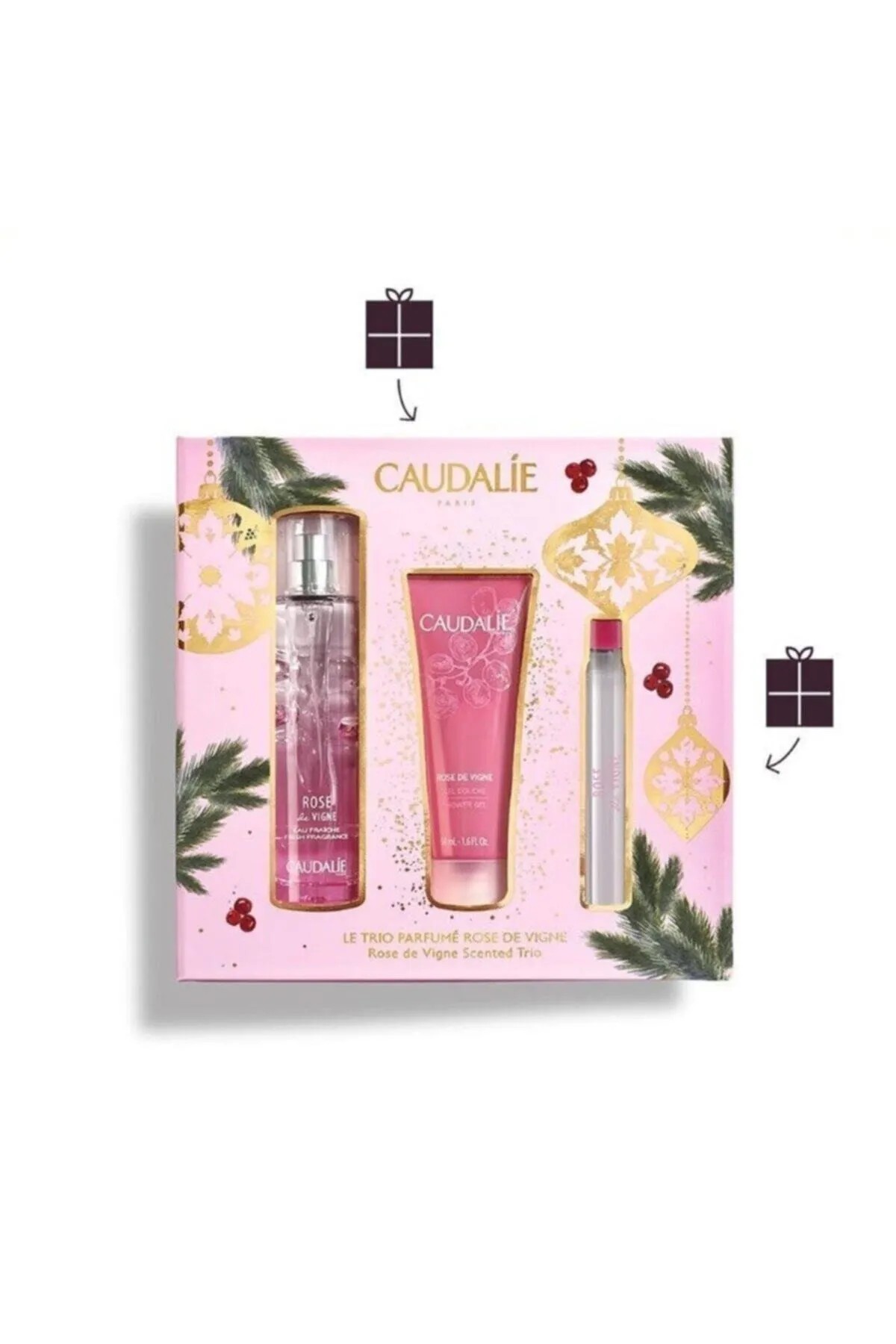 Rose De Vigne Set 2020 Gül Aromalı Parfüm 50 Ml + Duş Jeli 50 Ml + Vücut Losyonu 50 Ml