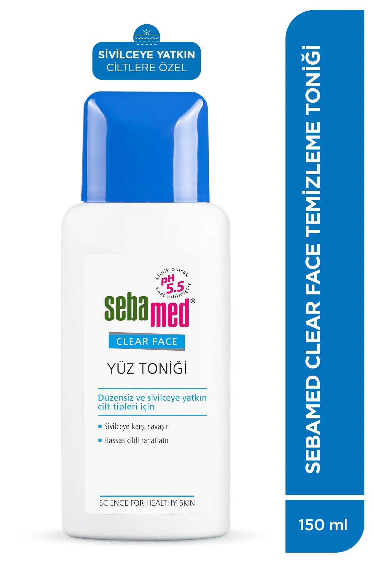 Clear Face Akne Eğilimli Cilt - Gözenek Sıkılaştırıcı Siyah Nokta Karşıtı Temizleyici Tonik 150ml