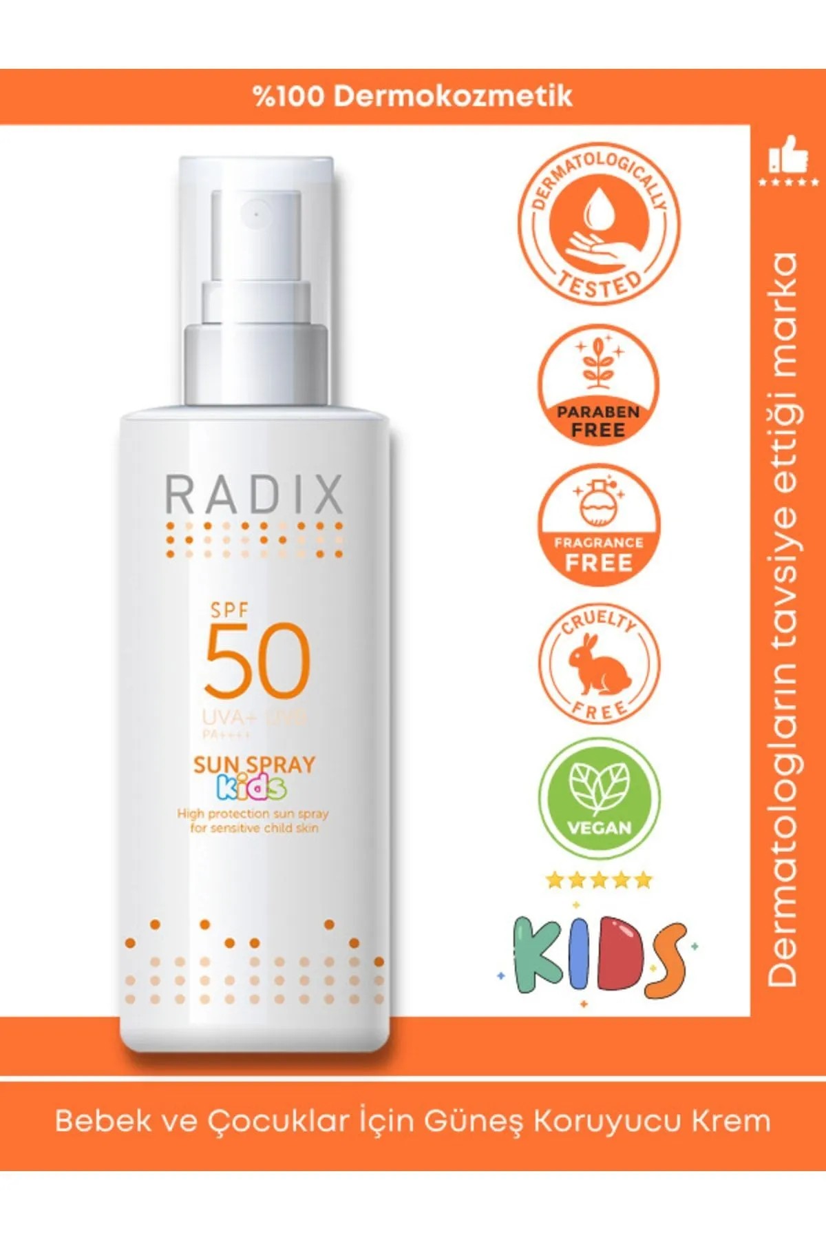 Bebek Ve Çocuklar Için Güneş Koruyucu Krem Spf50 - Sun Spray Kids 150ml 8681877436066