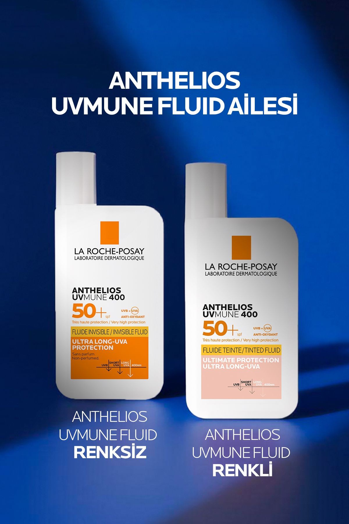Anthelios Uvmune 400 Invisible Fluid Spf50+ Güneş Koruyucu 50 ml- Tüm Cilt Tipleri