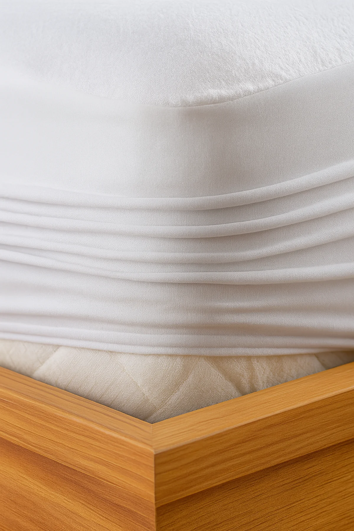 Fitted Pamuklu Sıvı Geçirmez Düz Yatak Alezi