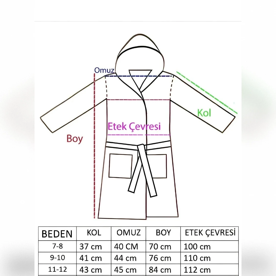 Star Çocuk Bornozu Mavi
