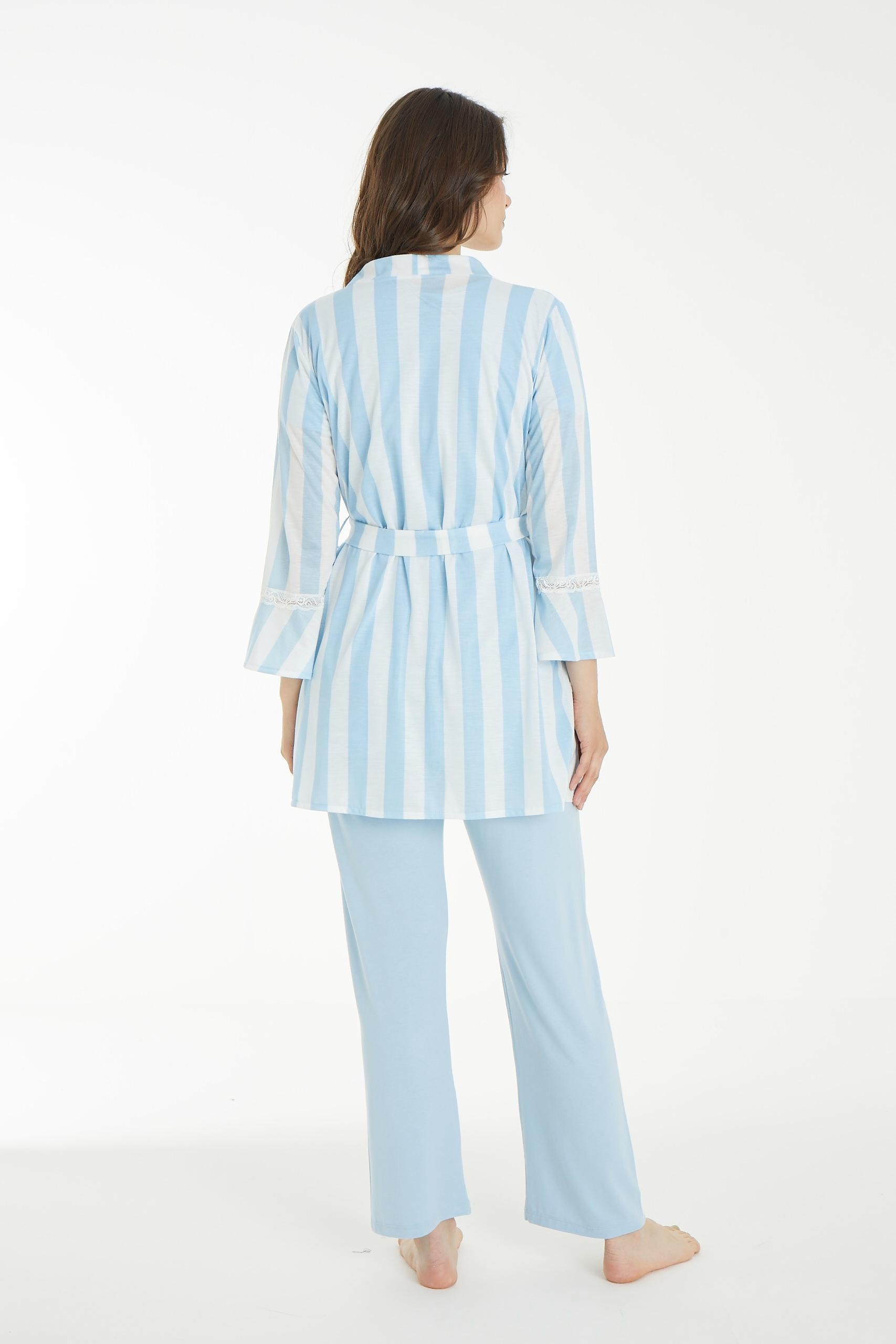 4106 Desenli Lohusa ve Hamile Pijama Takımı