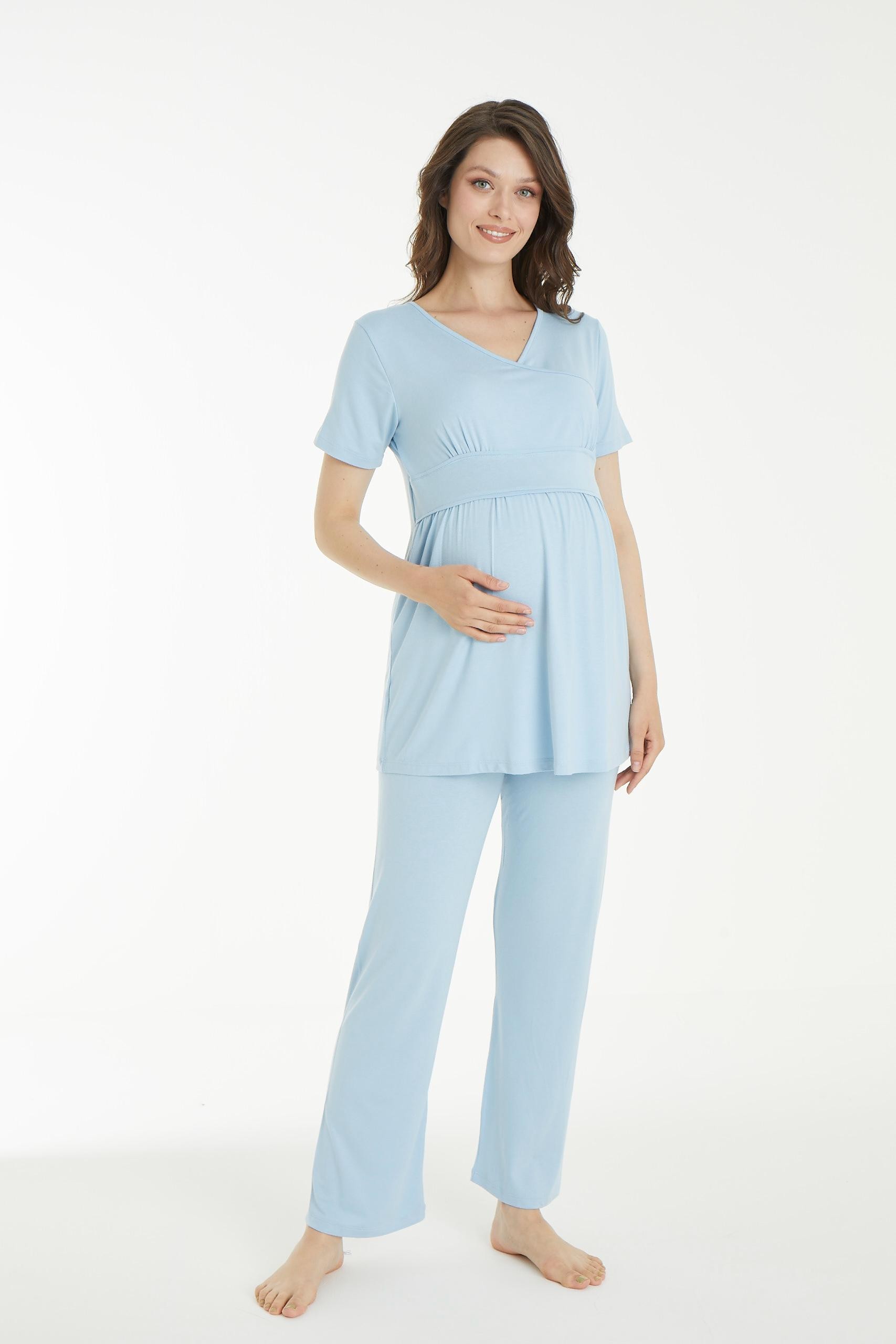 4106 Desenli Lohusa ve Hamile Pijama Takımı