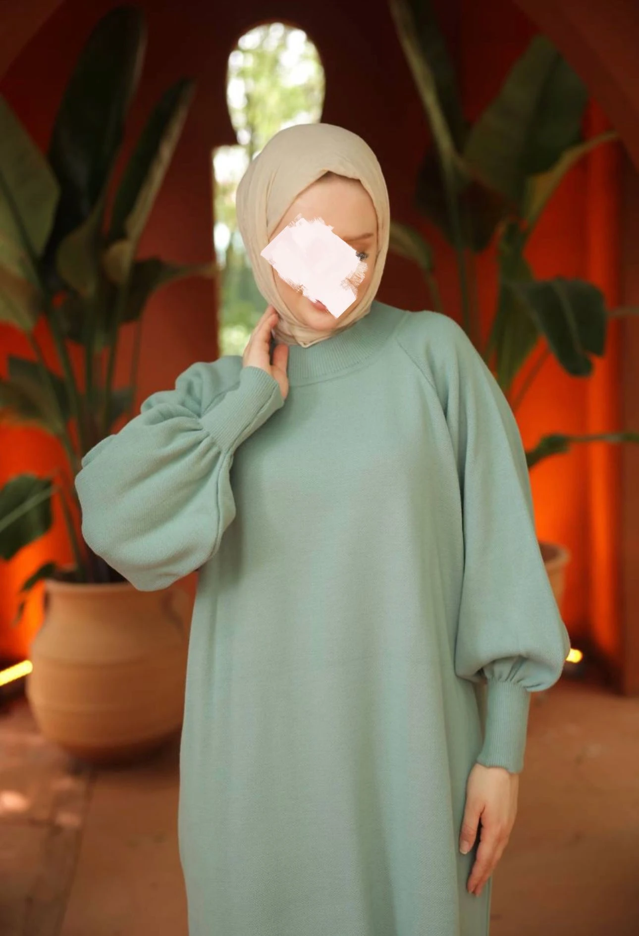 Triko Elbise - Çağla 