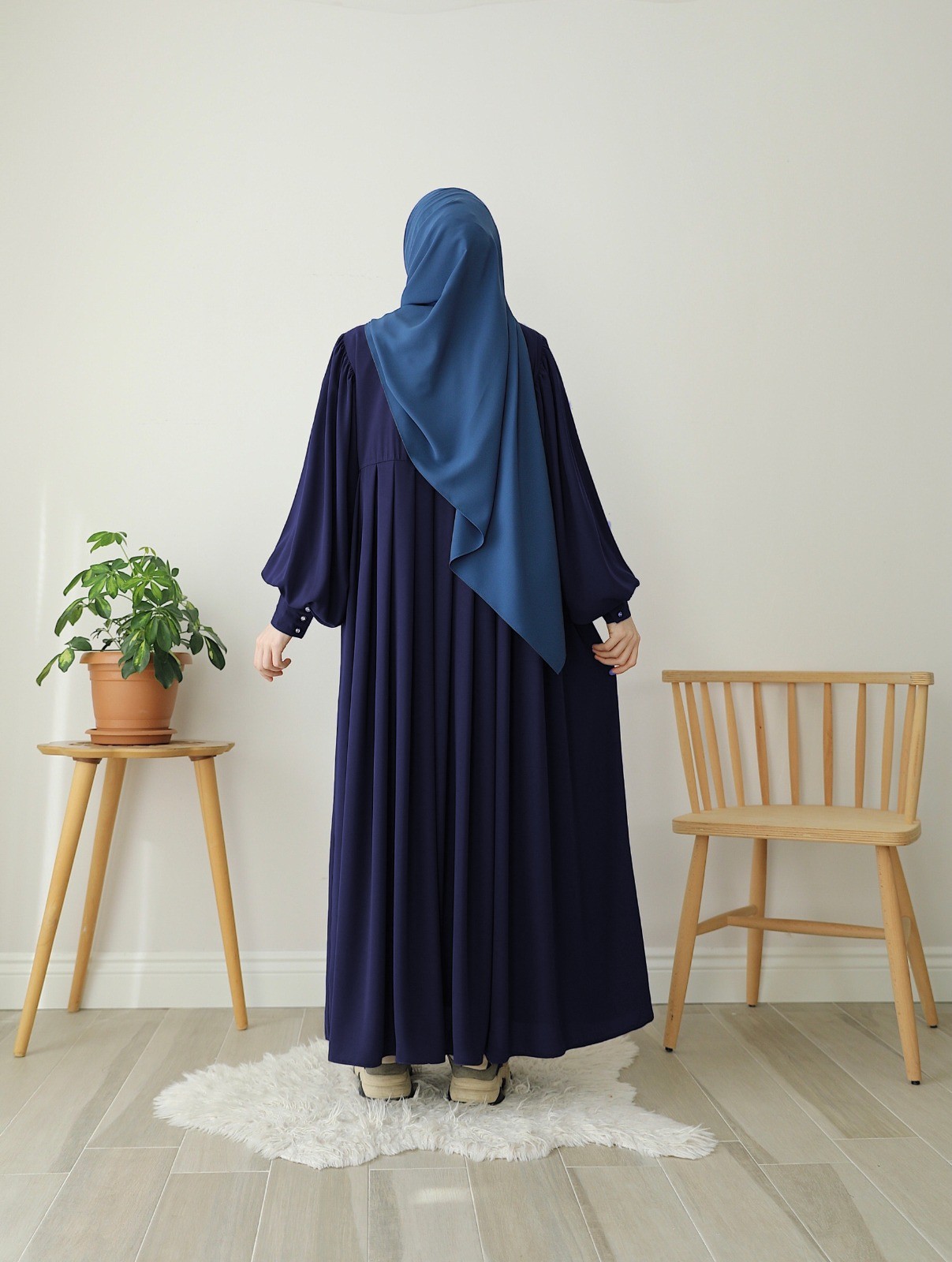 Beyza Elbise - Lacivert 