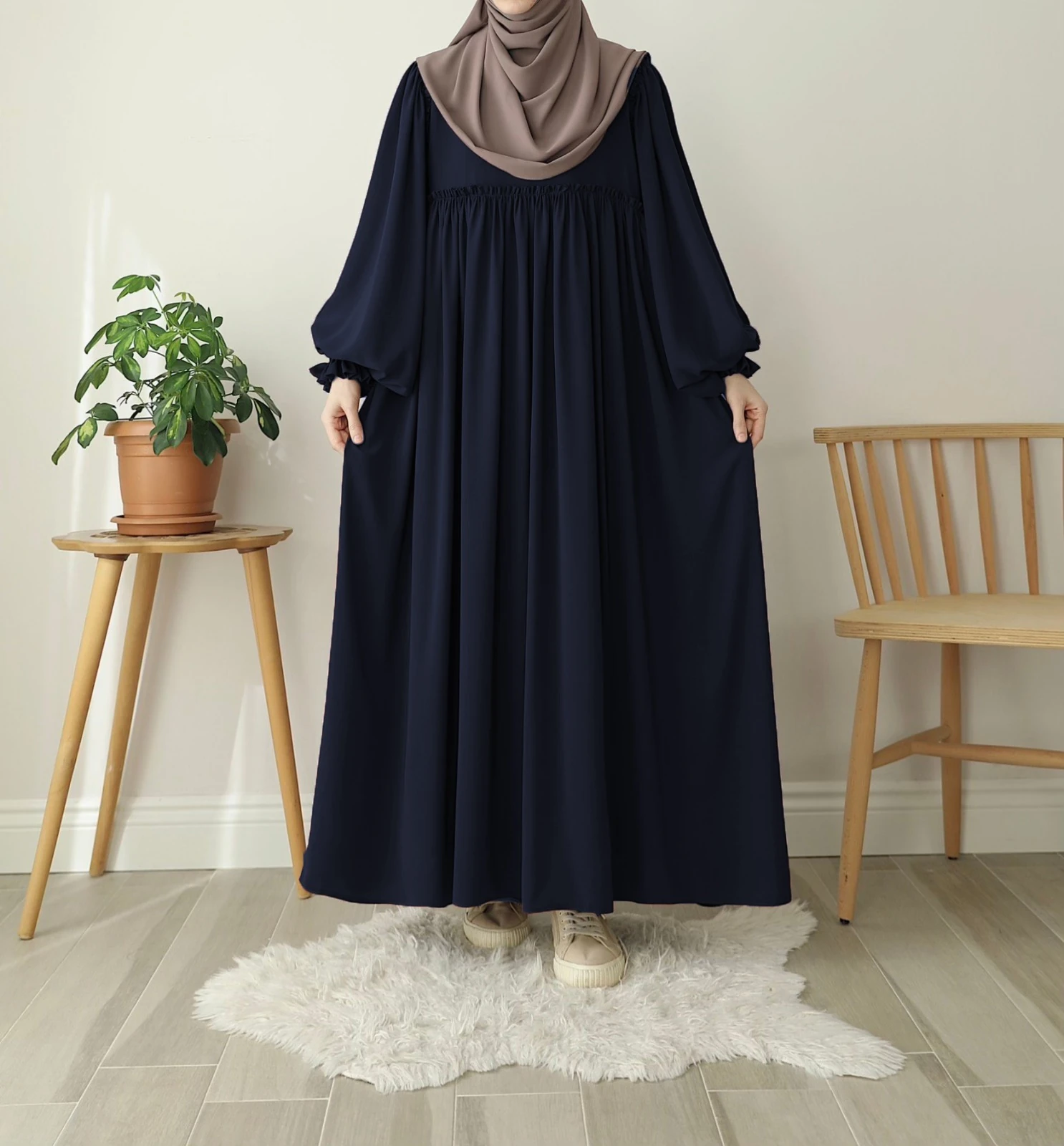 Sahra Elbise - Lacivert