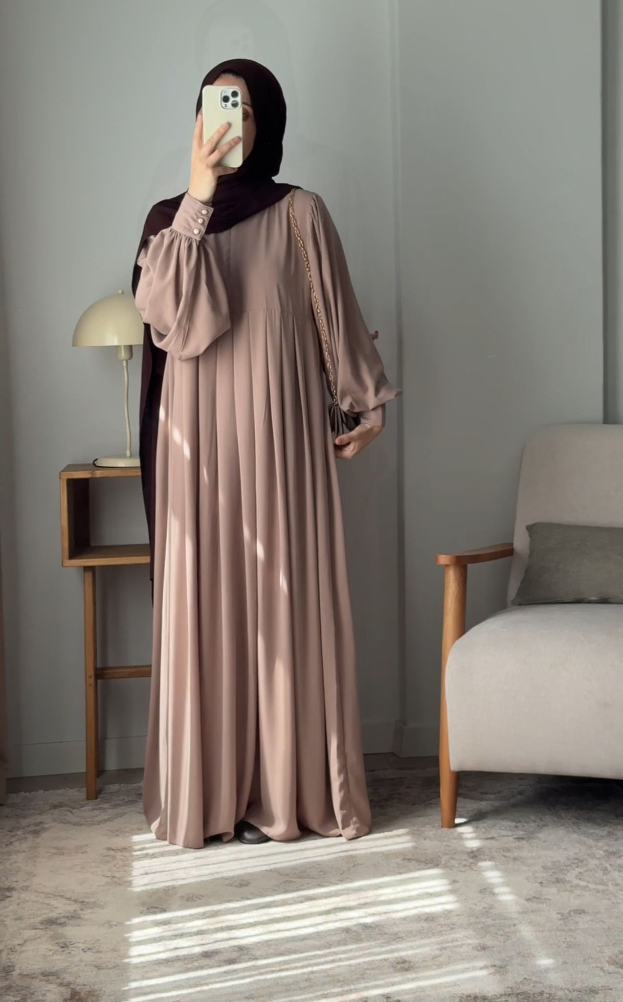 Beyza Elbise - Bej 