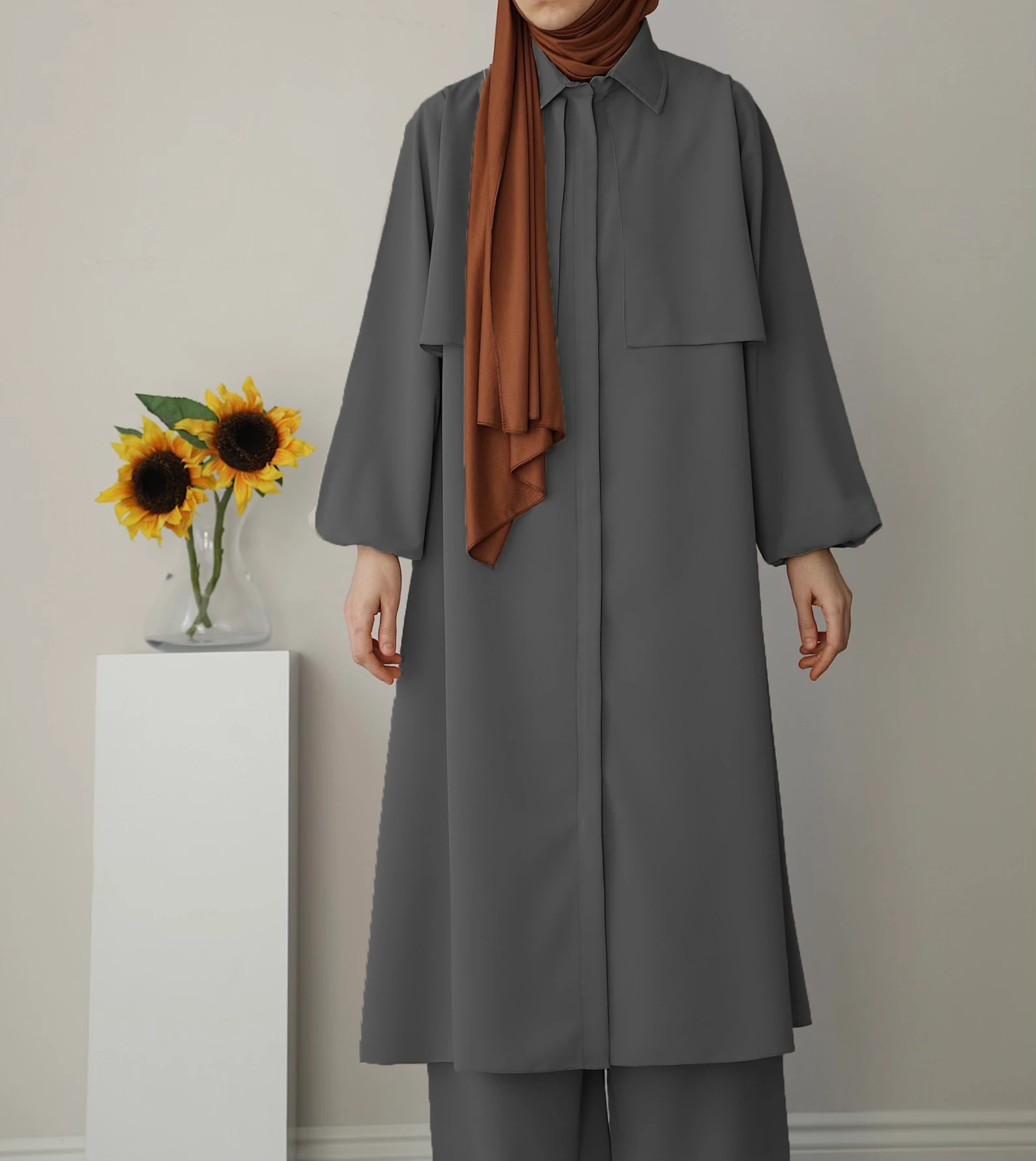 Saede İkili Takım - Gri 