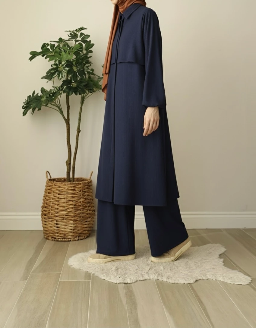 Örme İkili Takım - Lacivert 