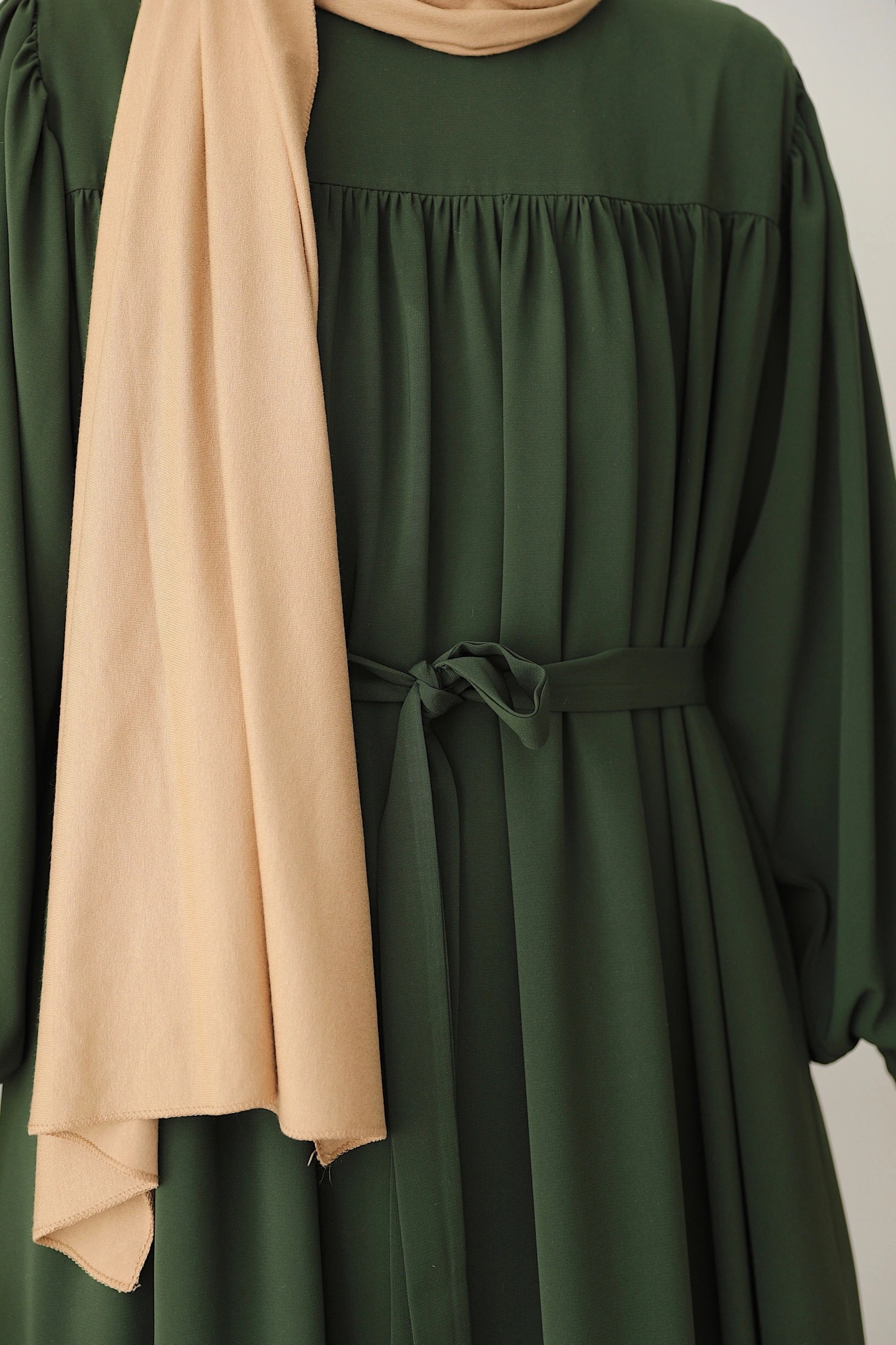 Sandy Kol Ferace Elbise - Haki 