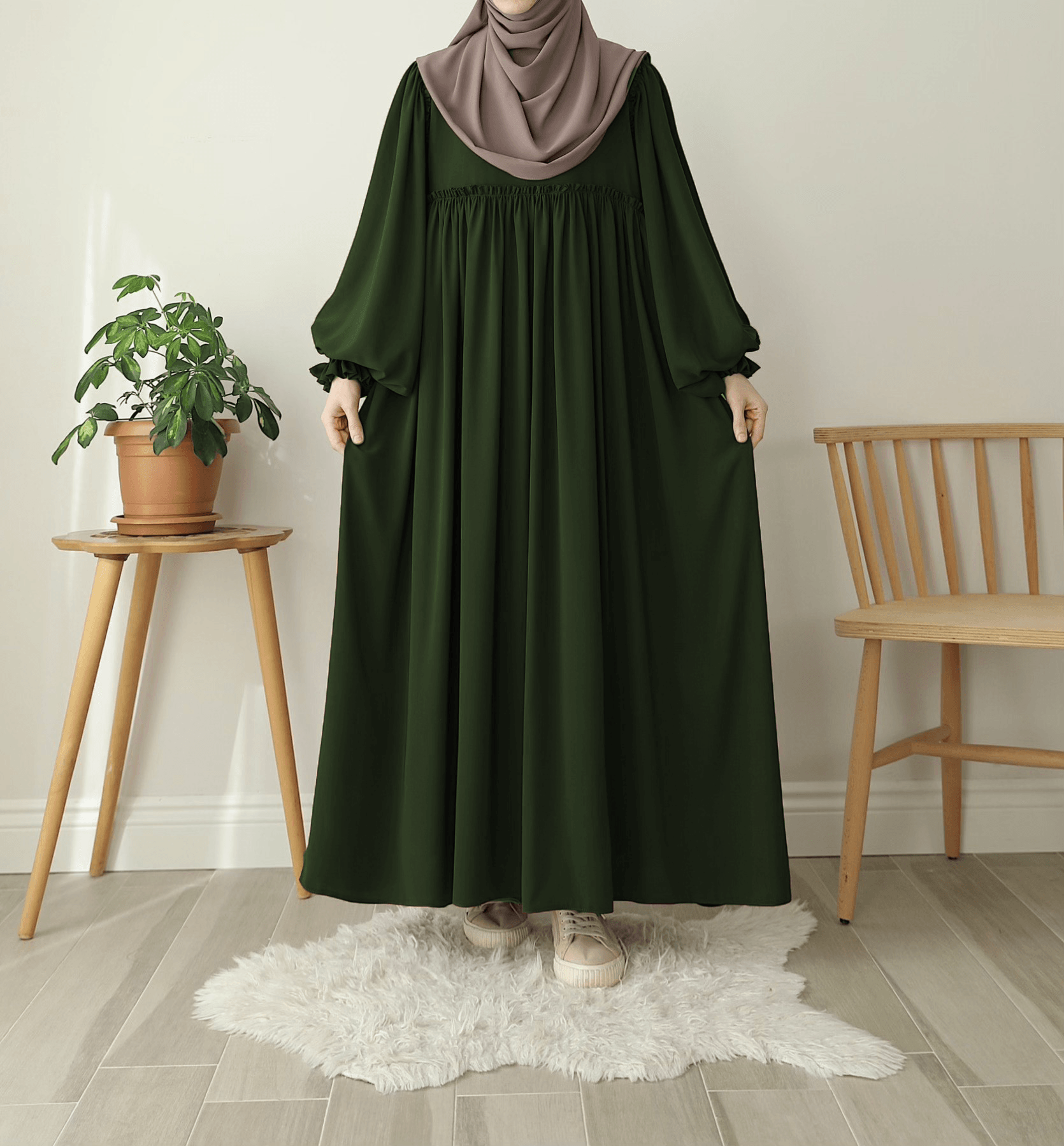 Sahra Elbise - Haki 