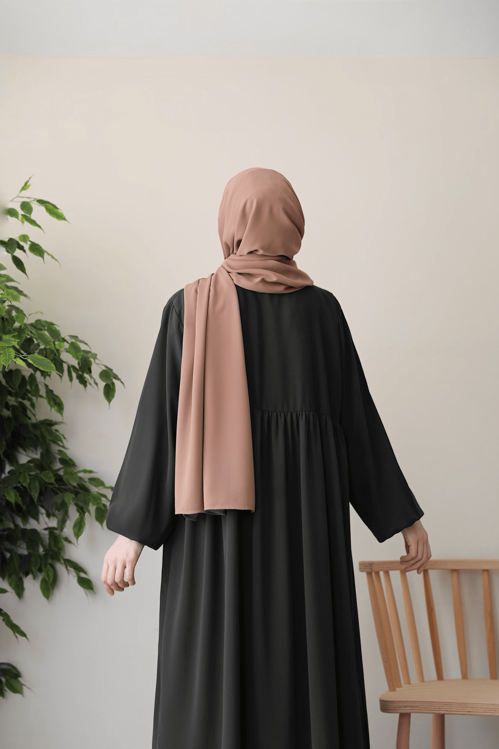 Robalı Elbise - Füme 