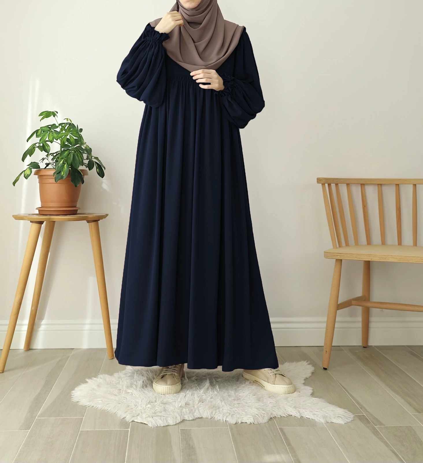 Sahra Elbise - Lacivert