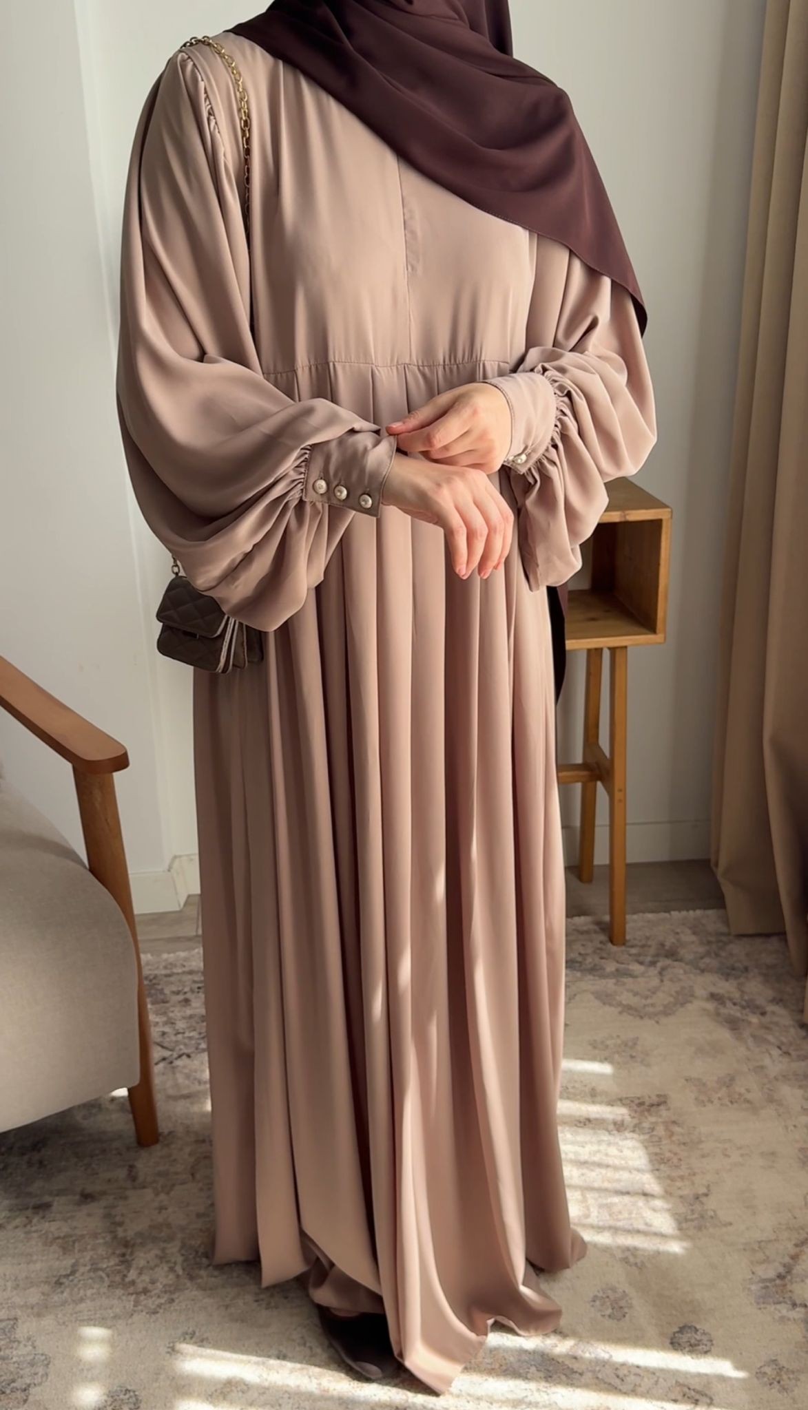 Beyza Elbise - Bej 