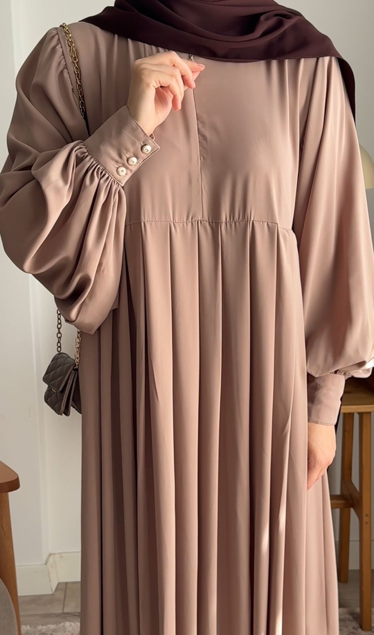 Beyza Elbise - Bej 
