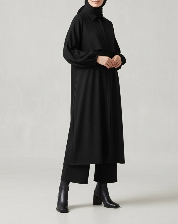  Örme İkili Takım - Siyah