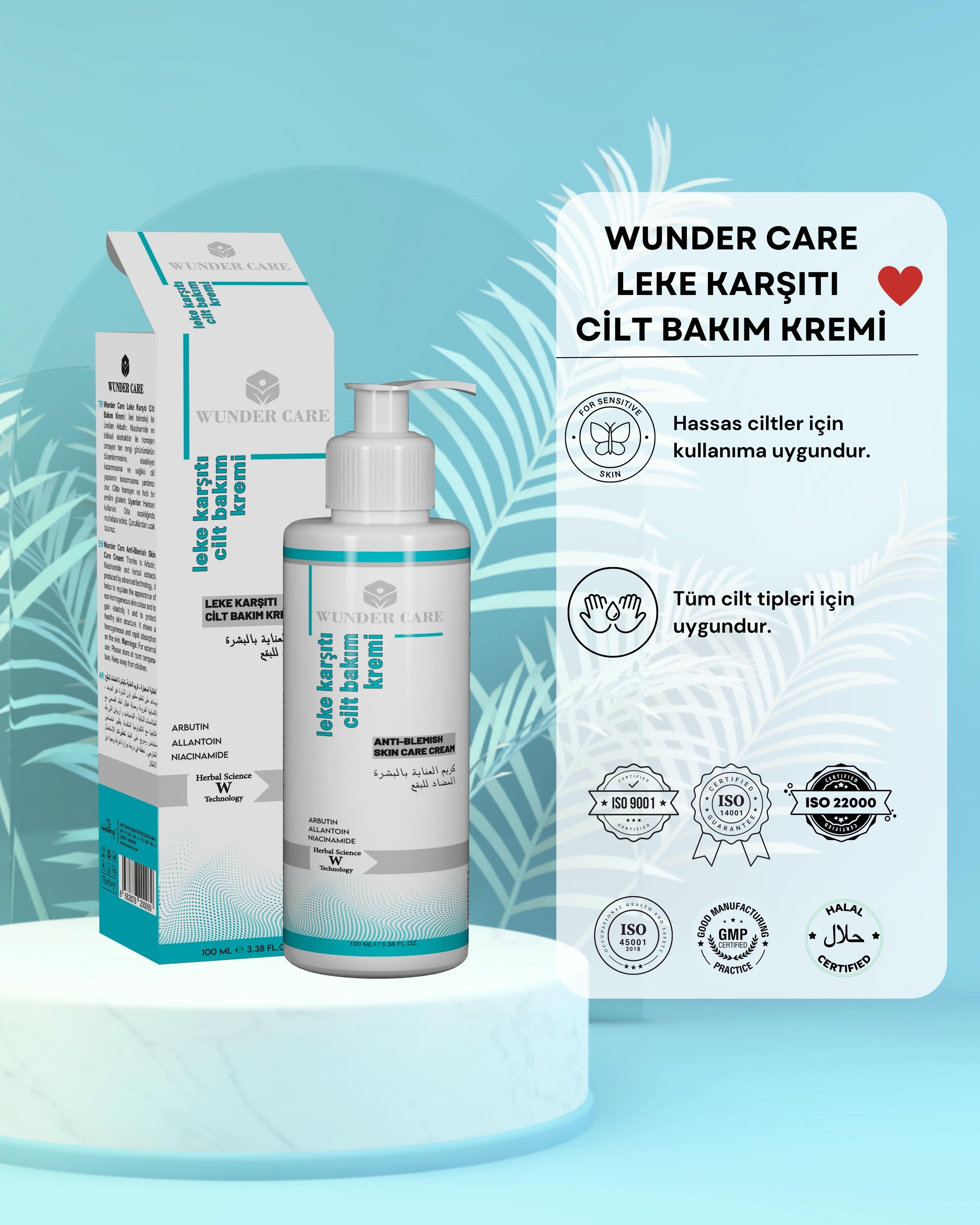 Wunder Care Leke Karşıtı Cilt Bakım Kremi 100 ML