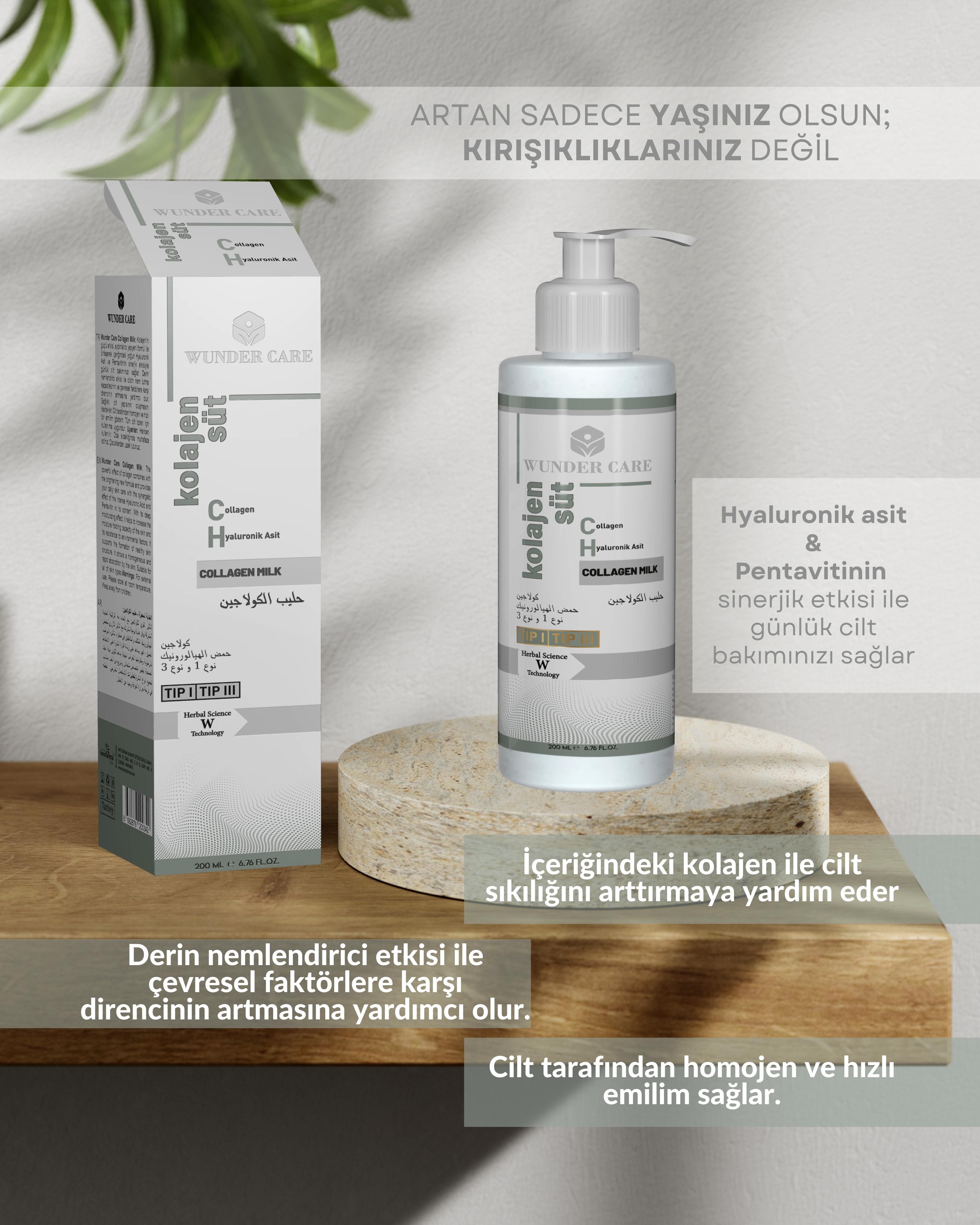 Wunder Care Kolejen Süt 200 ML