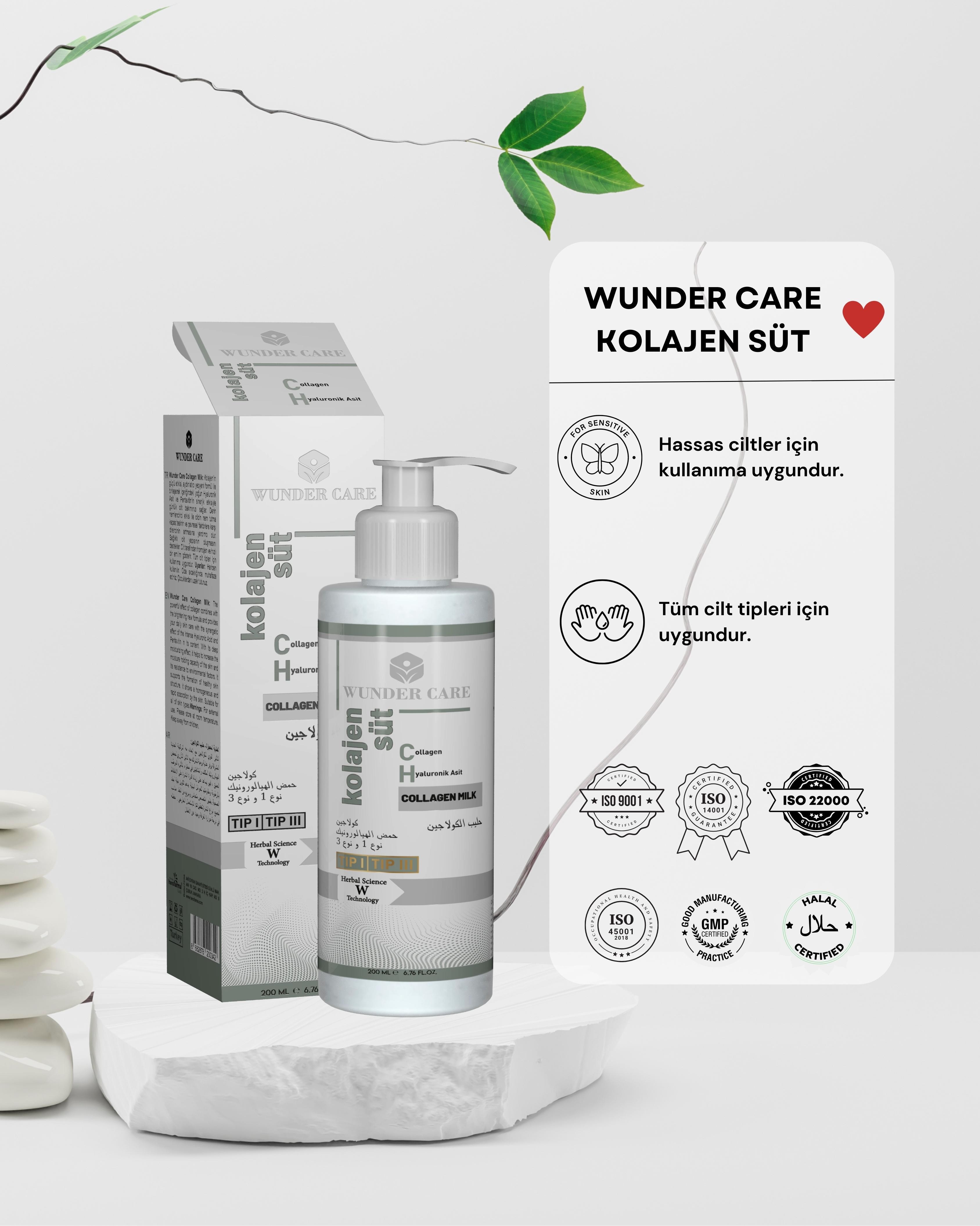 Wunder Care Kolejen Süt 200 ML