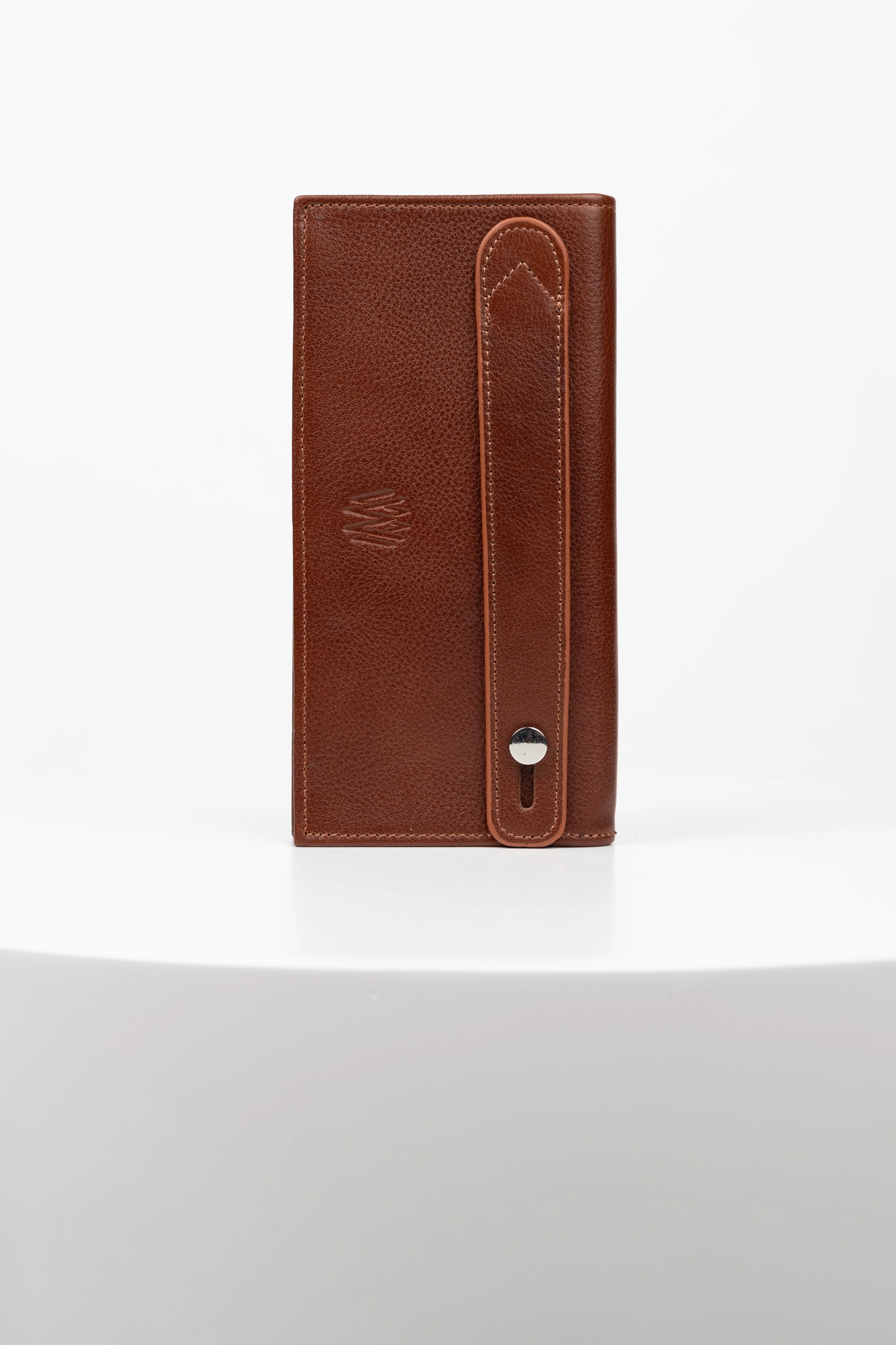 Junias Hakiki Deri Telefon Hazneli Mıknatıslı Cüzdan