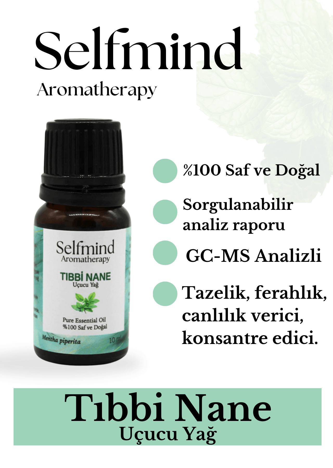 Tıbbi Nane Uçucu Yağı (Mentha piperita) 