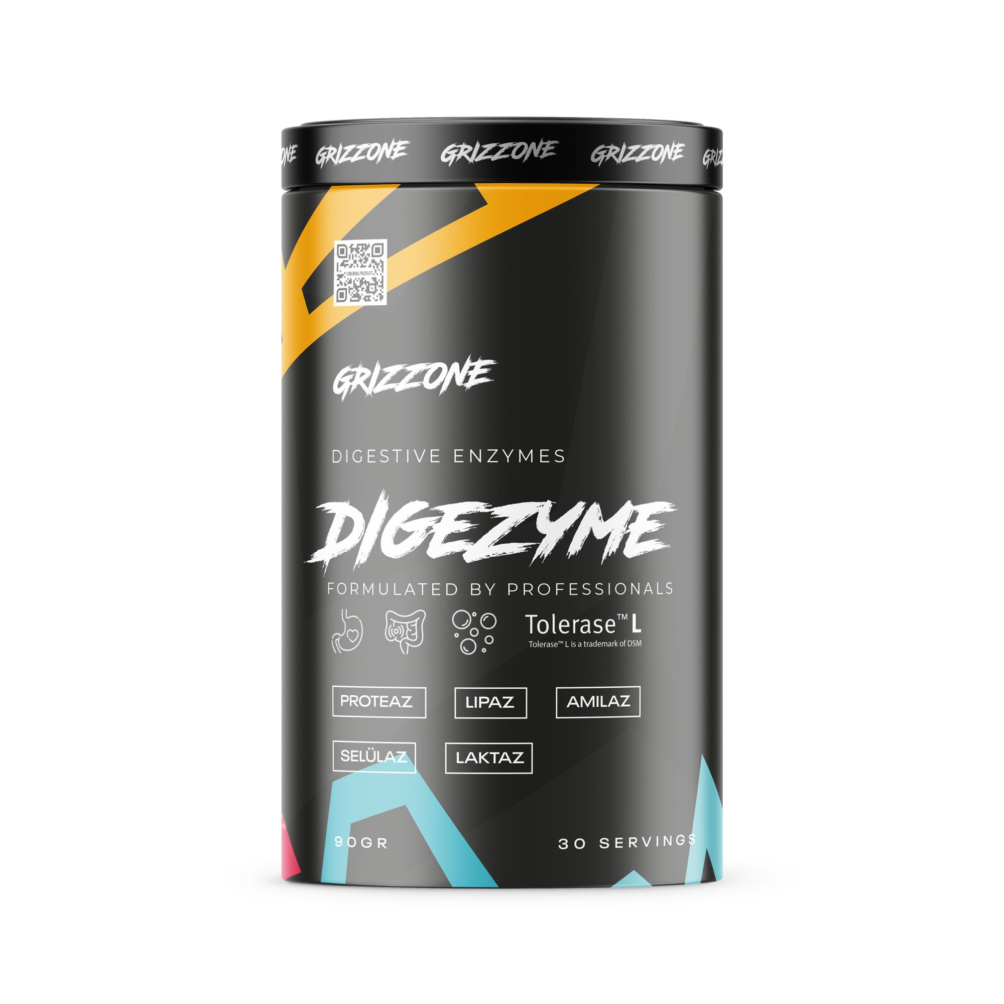 DIGEZYME SİNDİRİM ENZİMLERİ ( 90GR 30 SERVİS ) ( PATENTLİ ÜRÜN ☑️ )