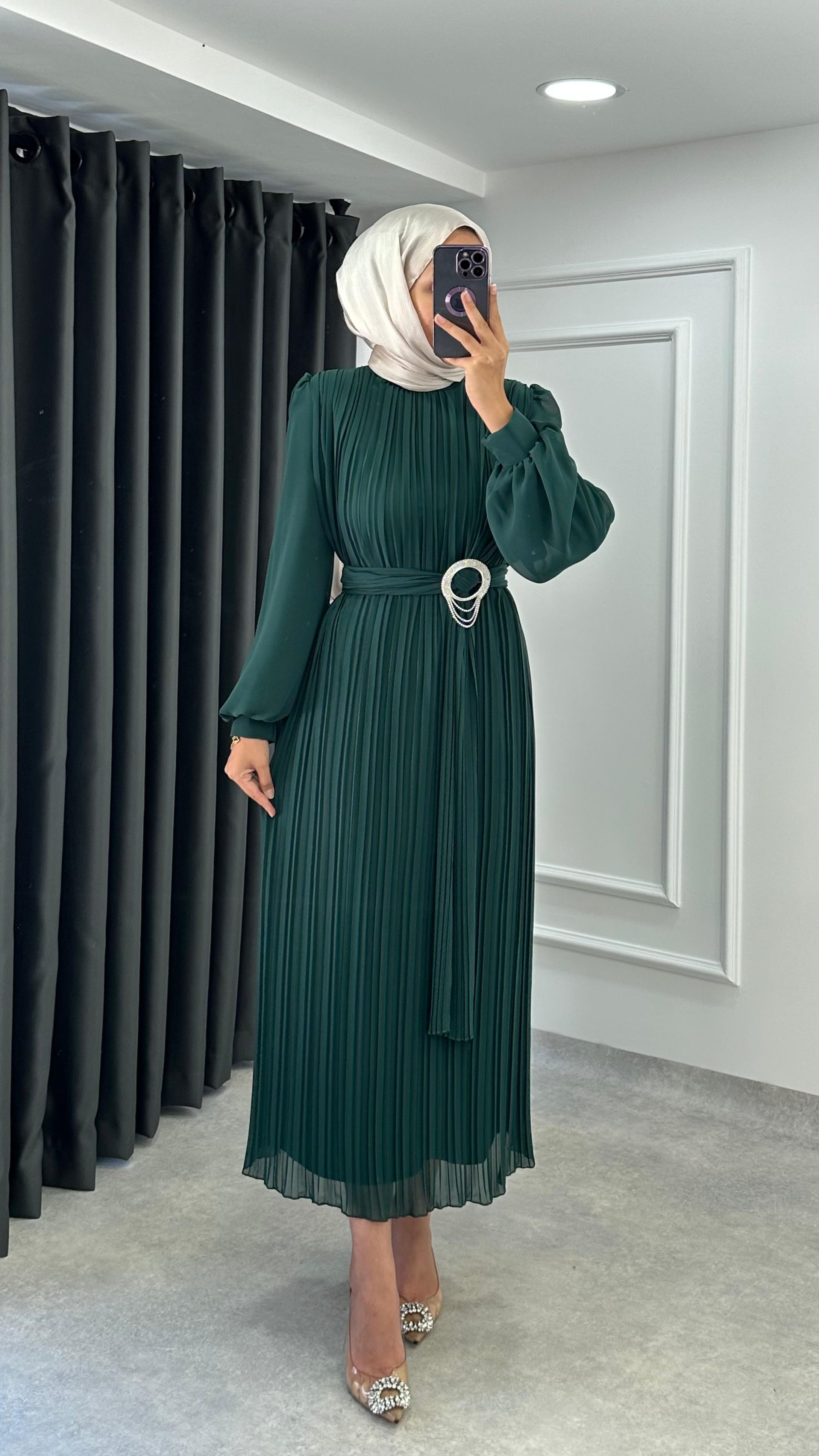 Afra Elbise - Yeşil