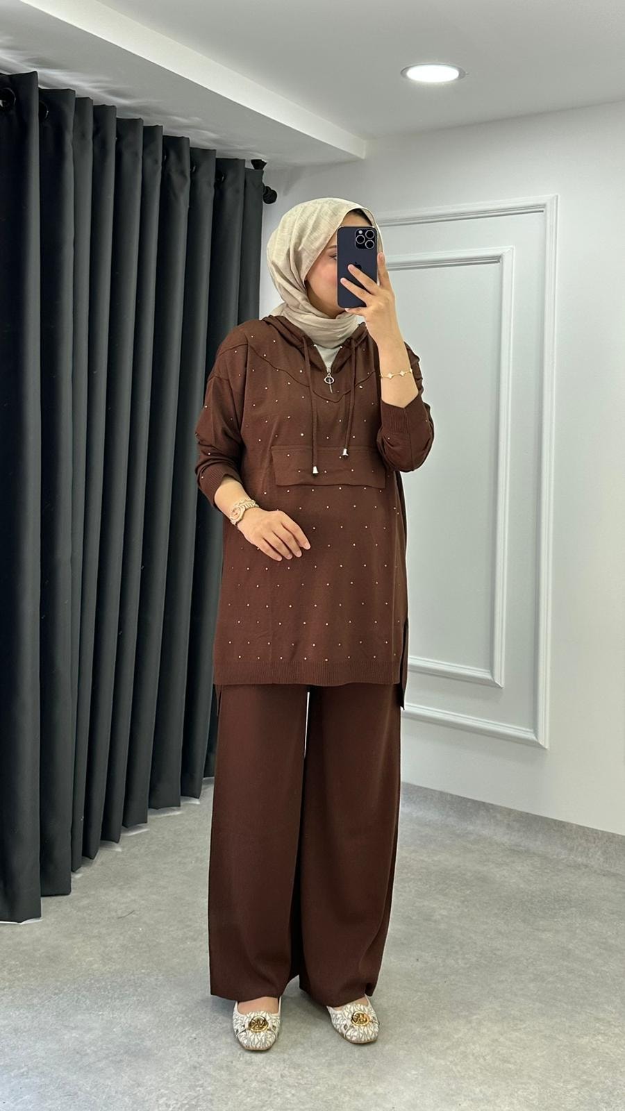 Elisa Triko Takım - Kahve