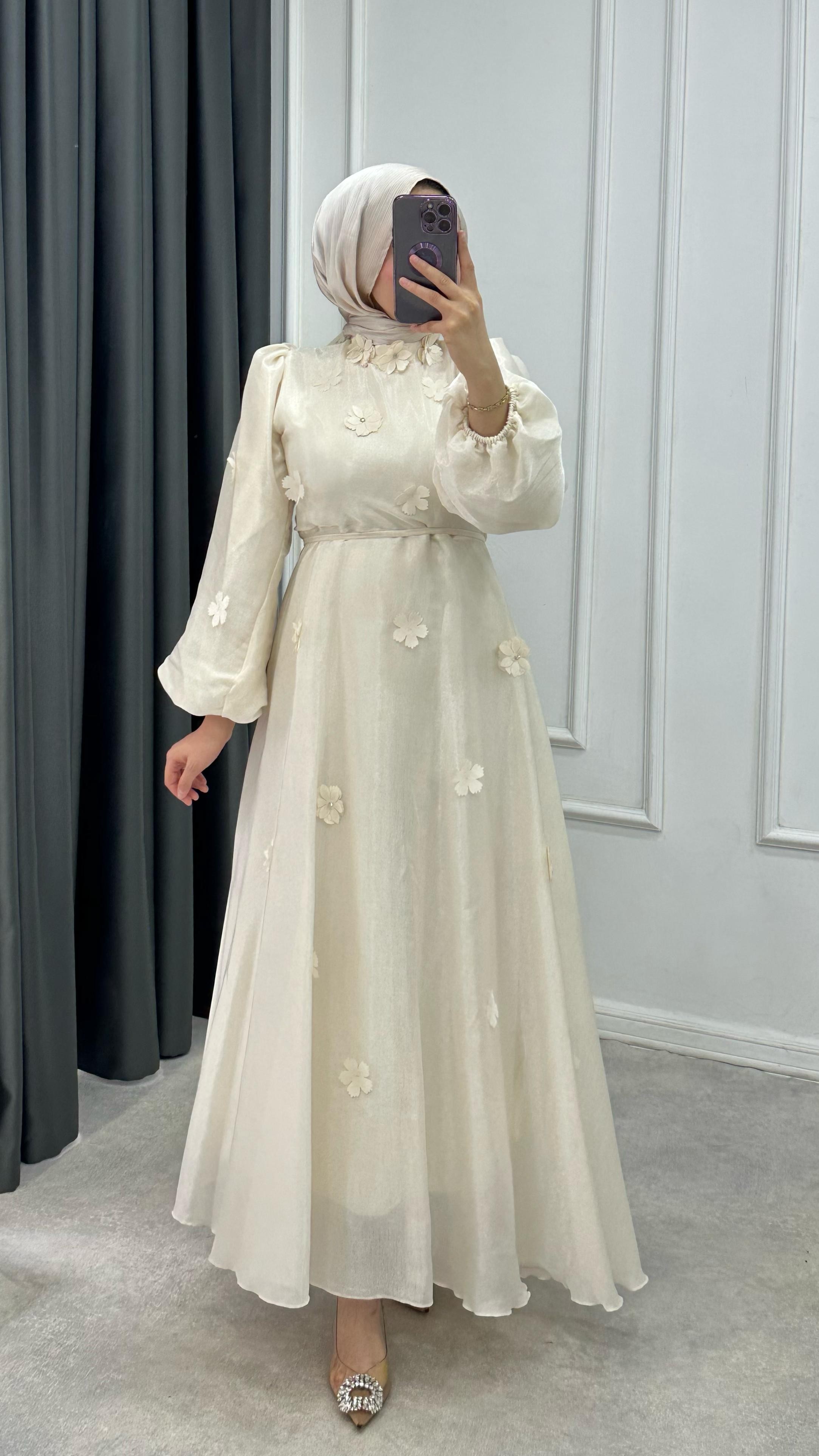 Firuze Elbise  - Bej