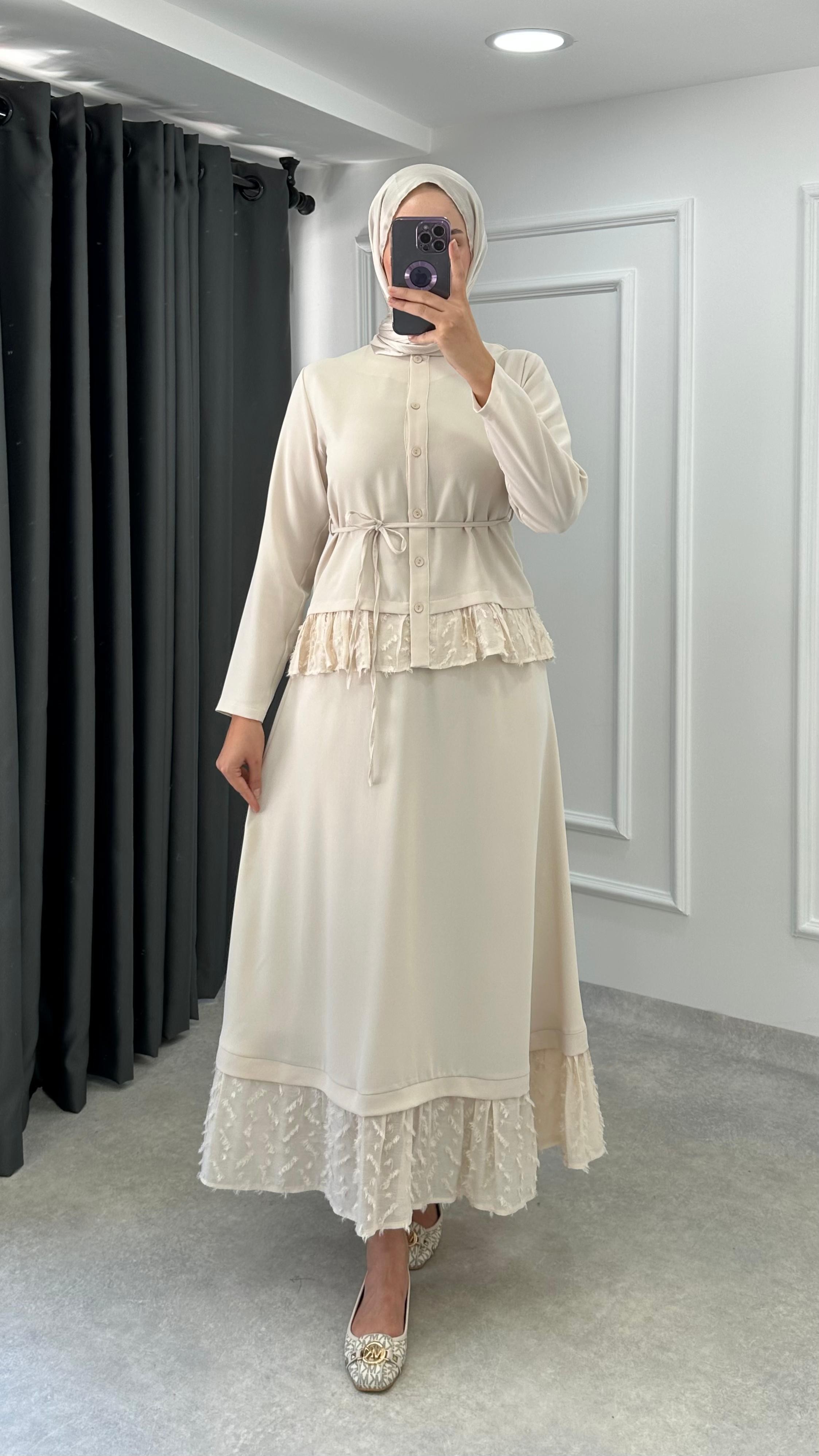 Belinay Takım  - Bej