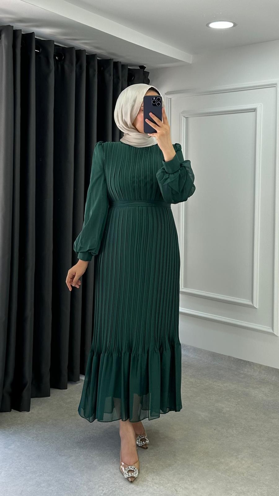 Sahra Elbise  - Zümrüt Yeşili