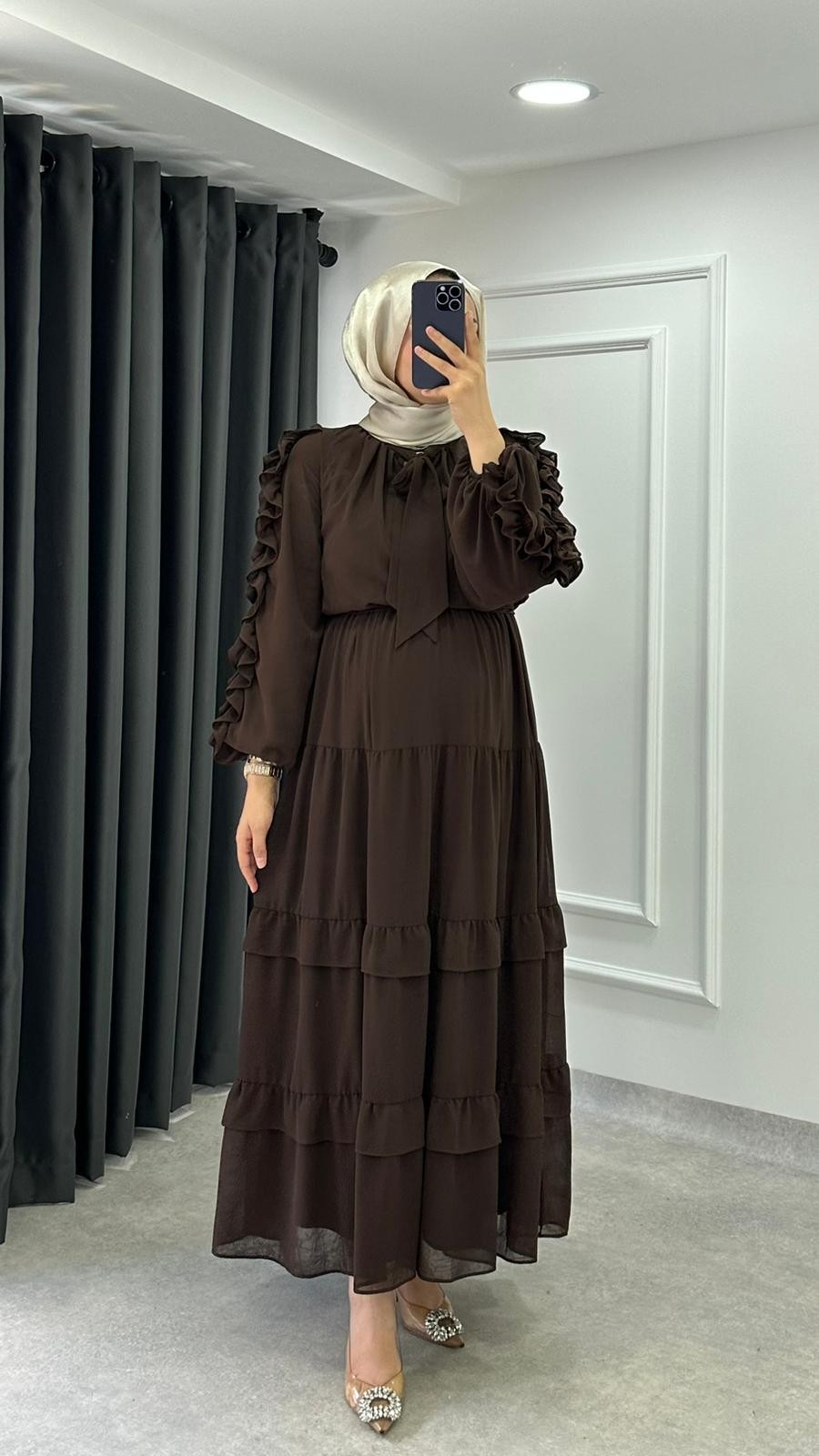 Birgül Elbise - Kahve