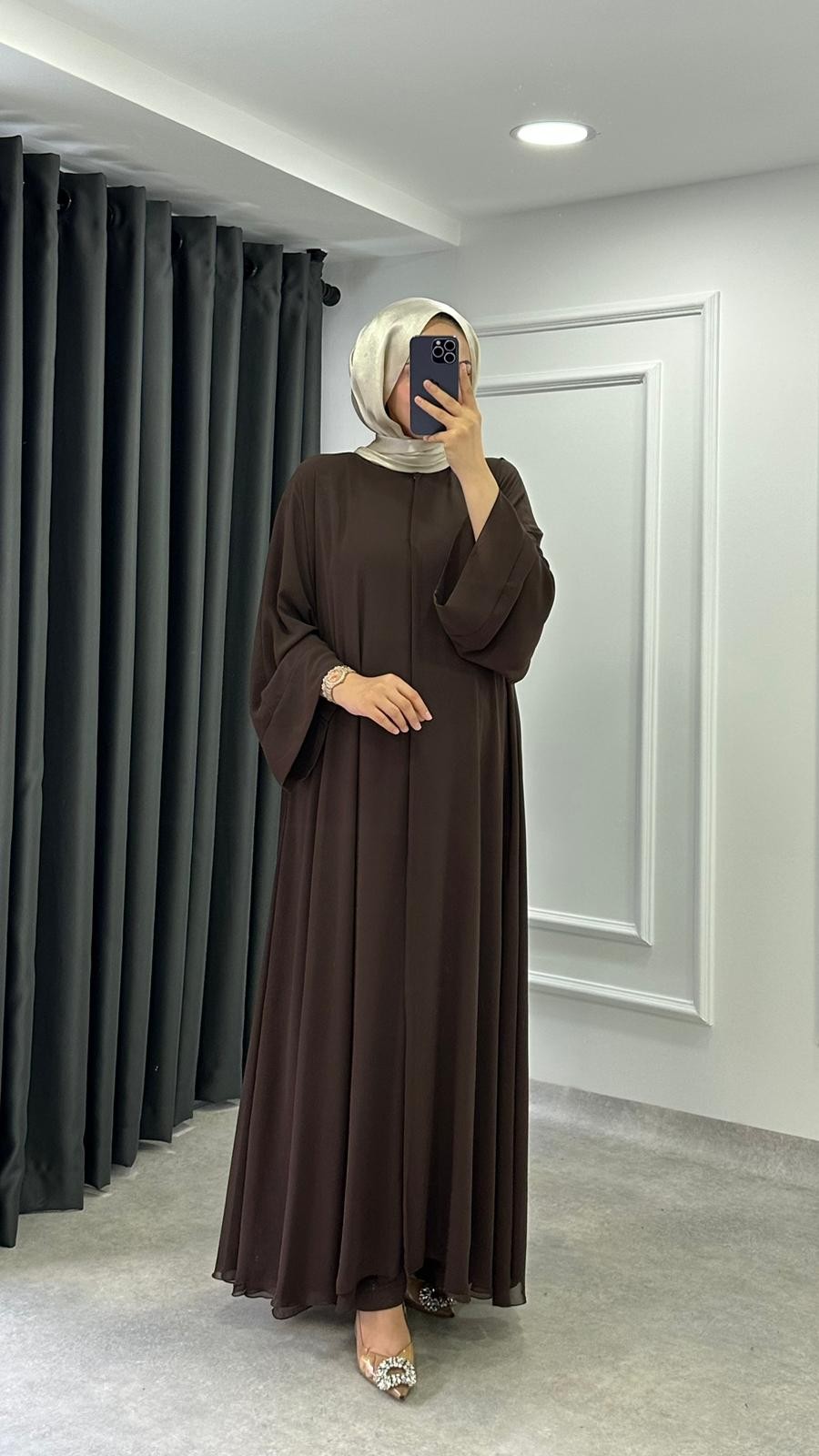 Hilya Abaya - Kahve