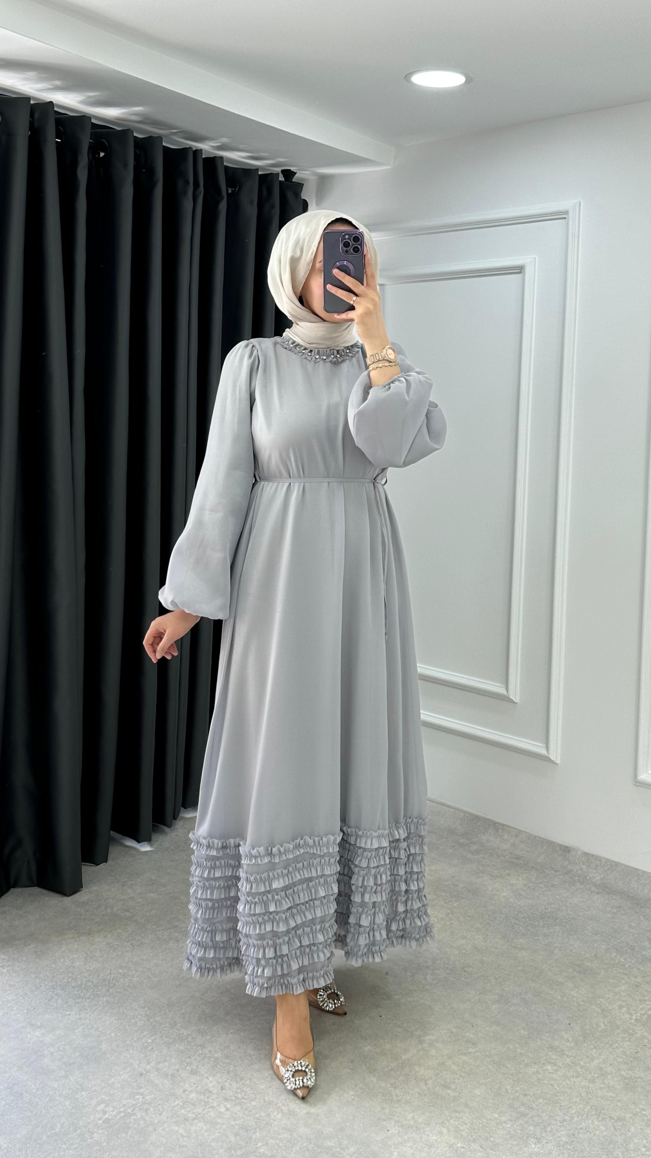 Hande Elbise  - Gri