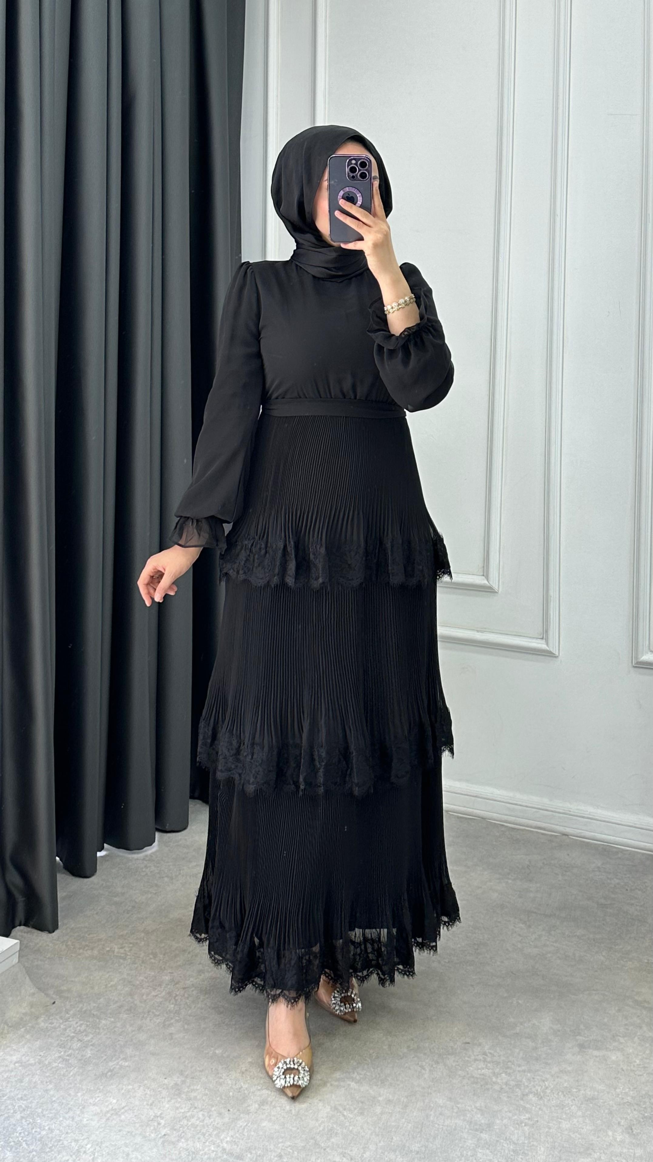 Pelin Elbise  - Siyah