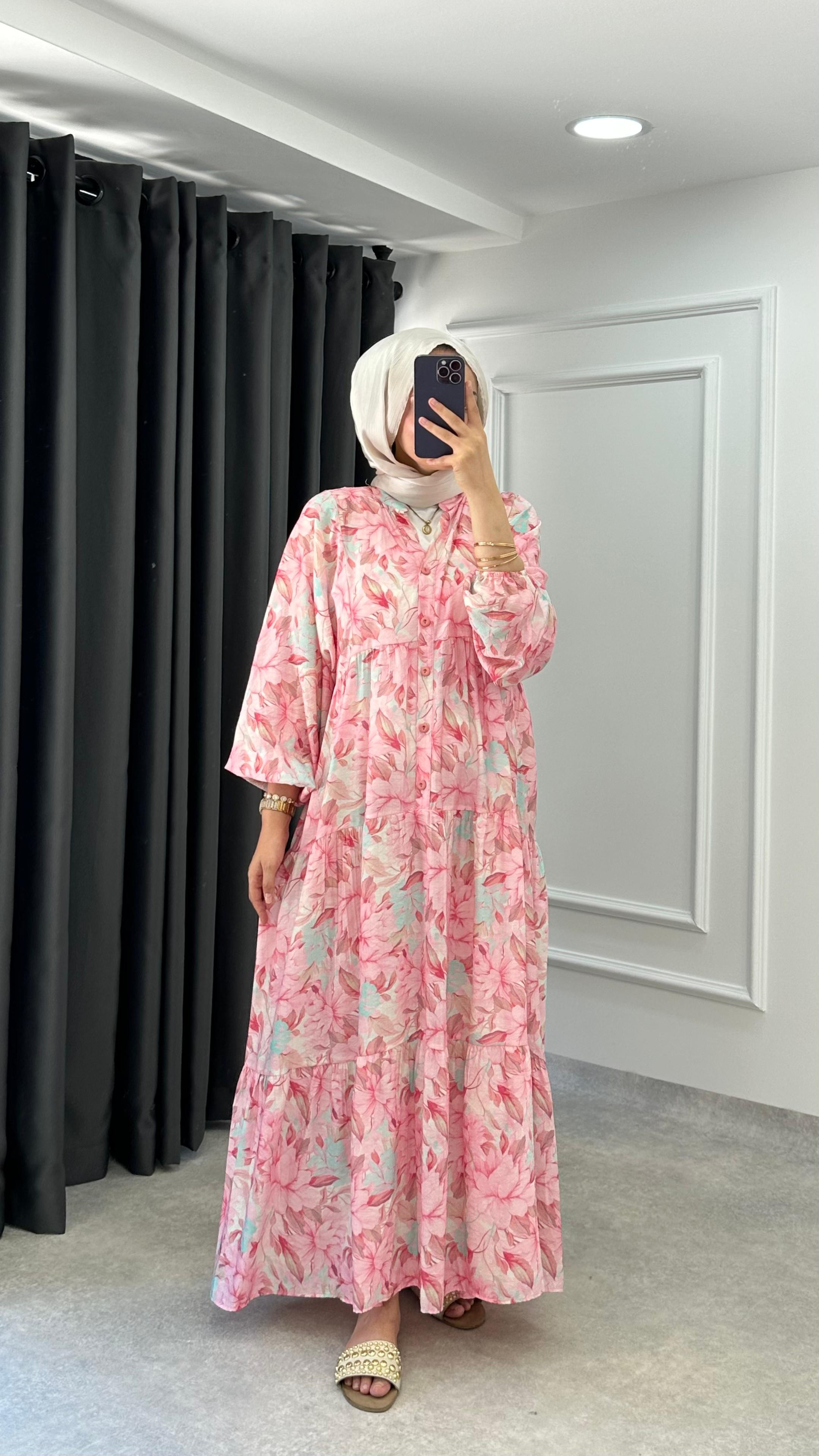 Jale Elbise - Pembe