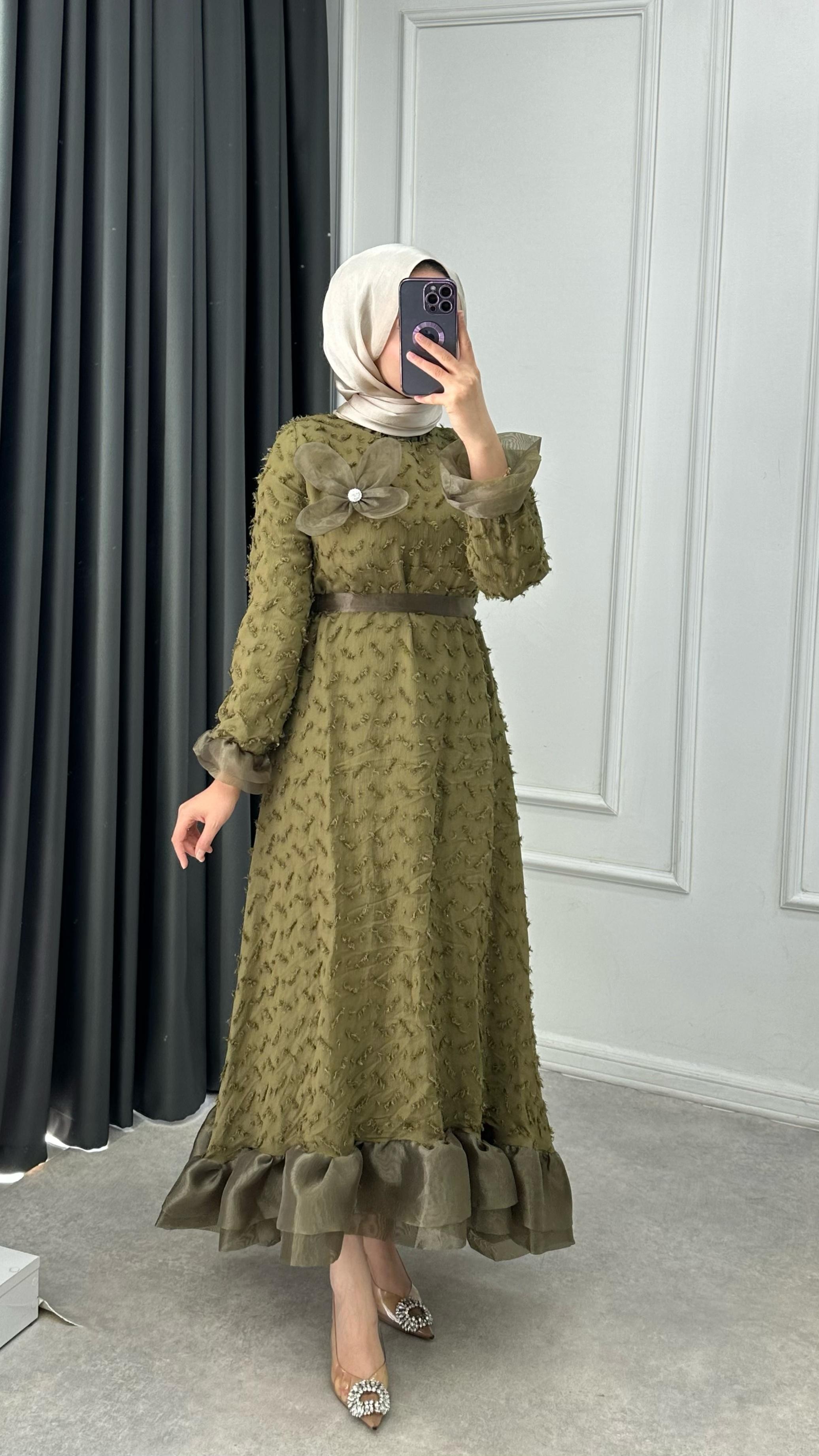 Zerrin Elbise  - Yeşil