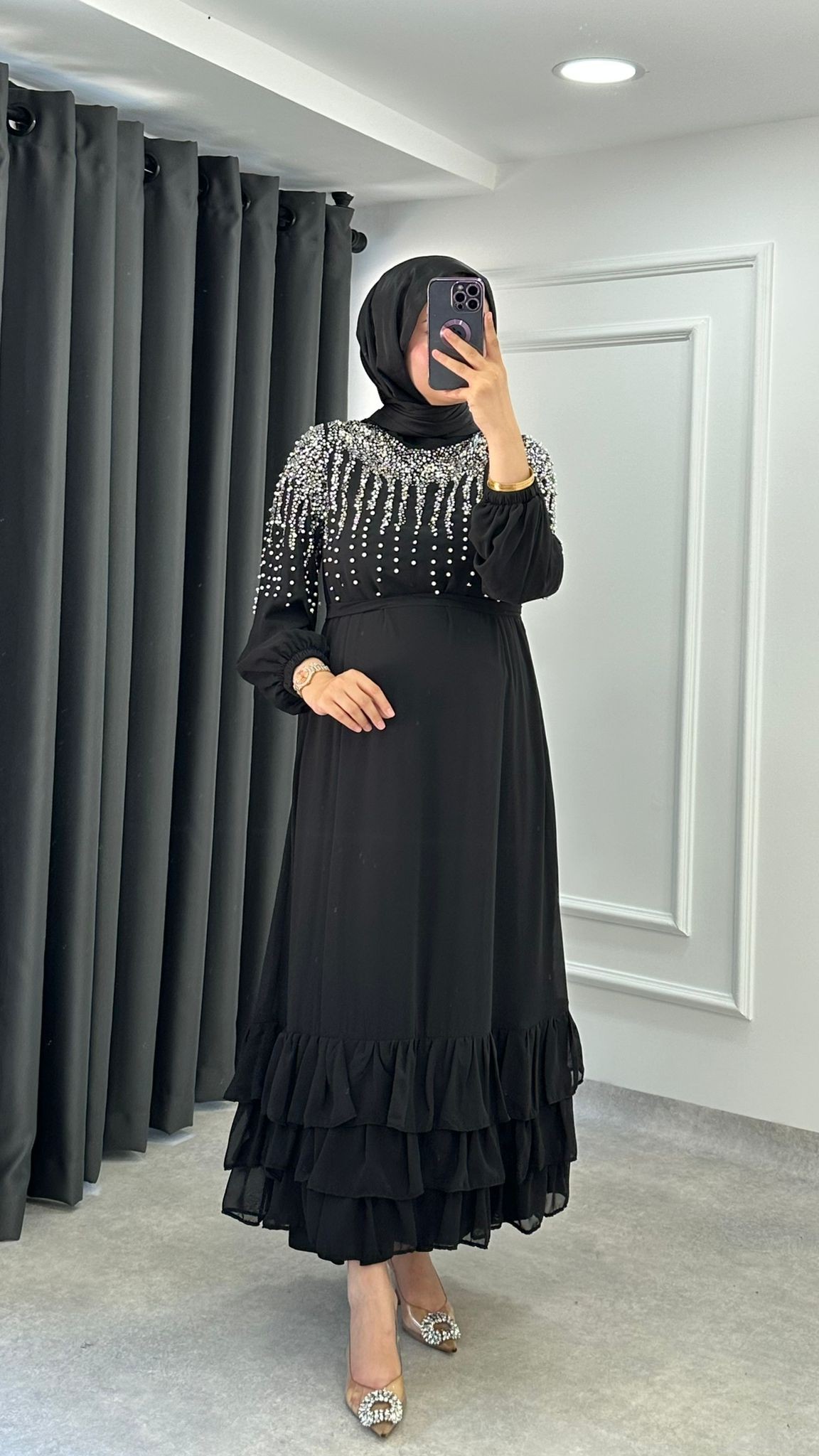 Hanzade Elbise - Siyah