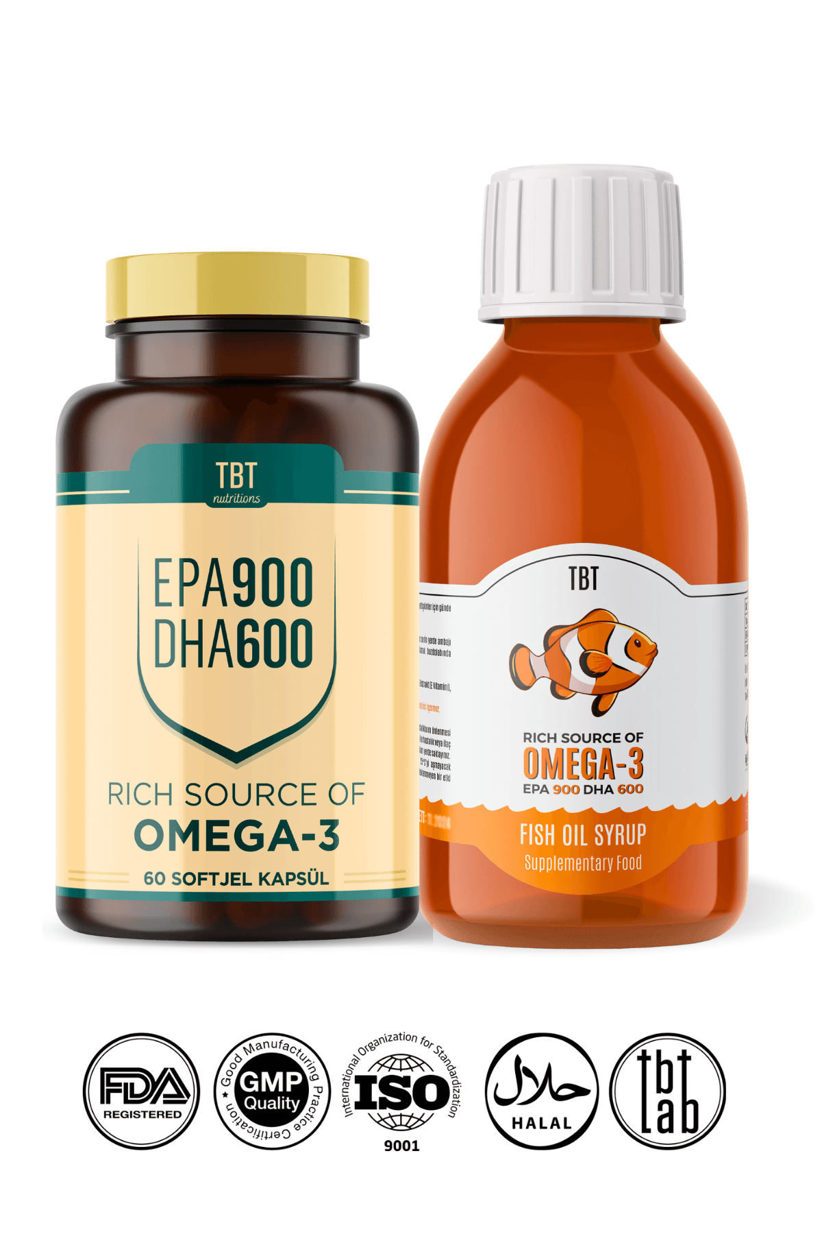 Iskandinav Omega-3 Zengini Balık Yağı Şurup Ve Yumuşak Kapsül - [150ml / 60 Yumuşak Kapsül]