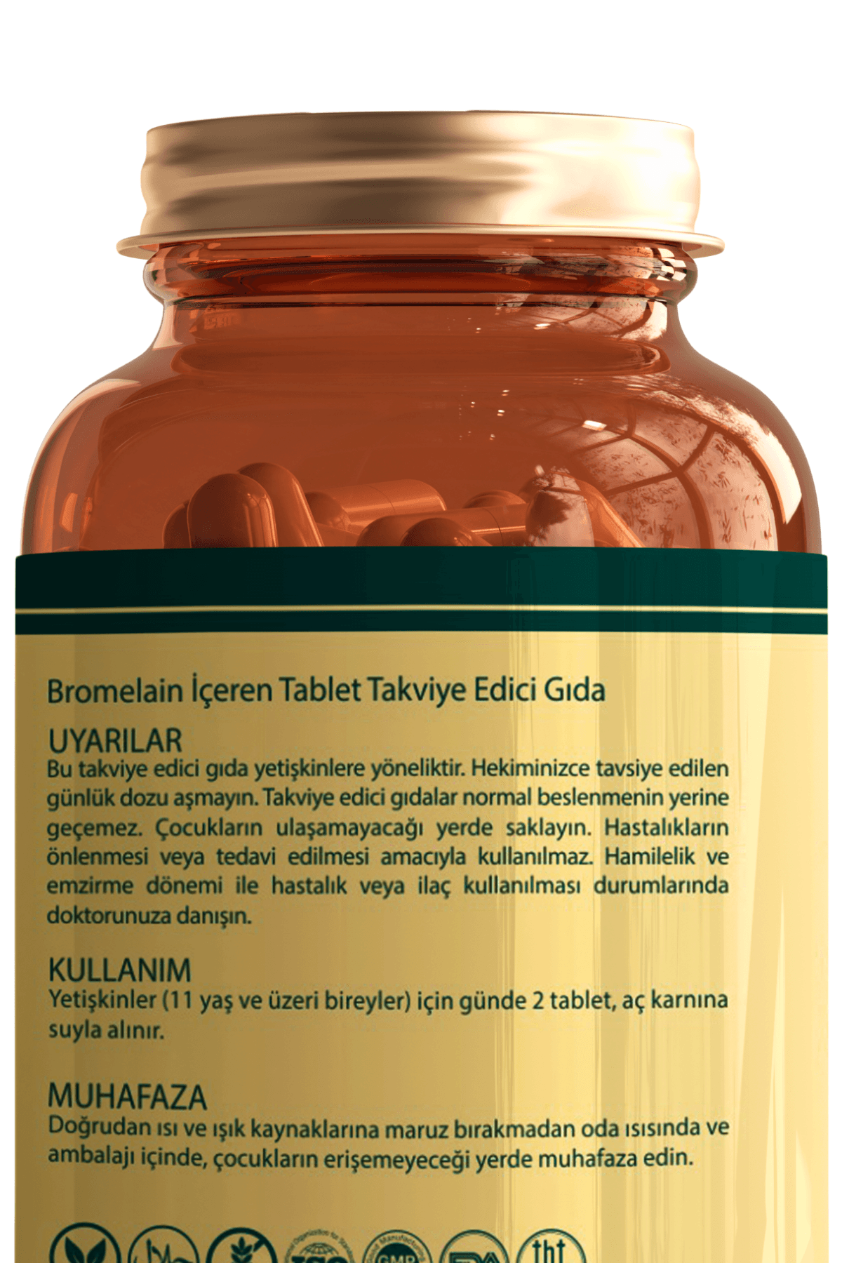 Bromelain + L-Carnitine Ödem Atıcı ve Yağ Yakıcı Yerli Tablet – GMP / Helal Sertifikalı