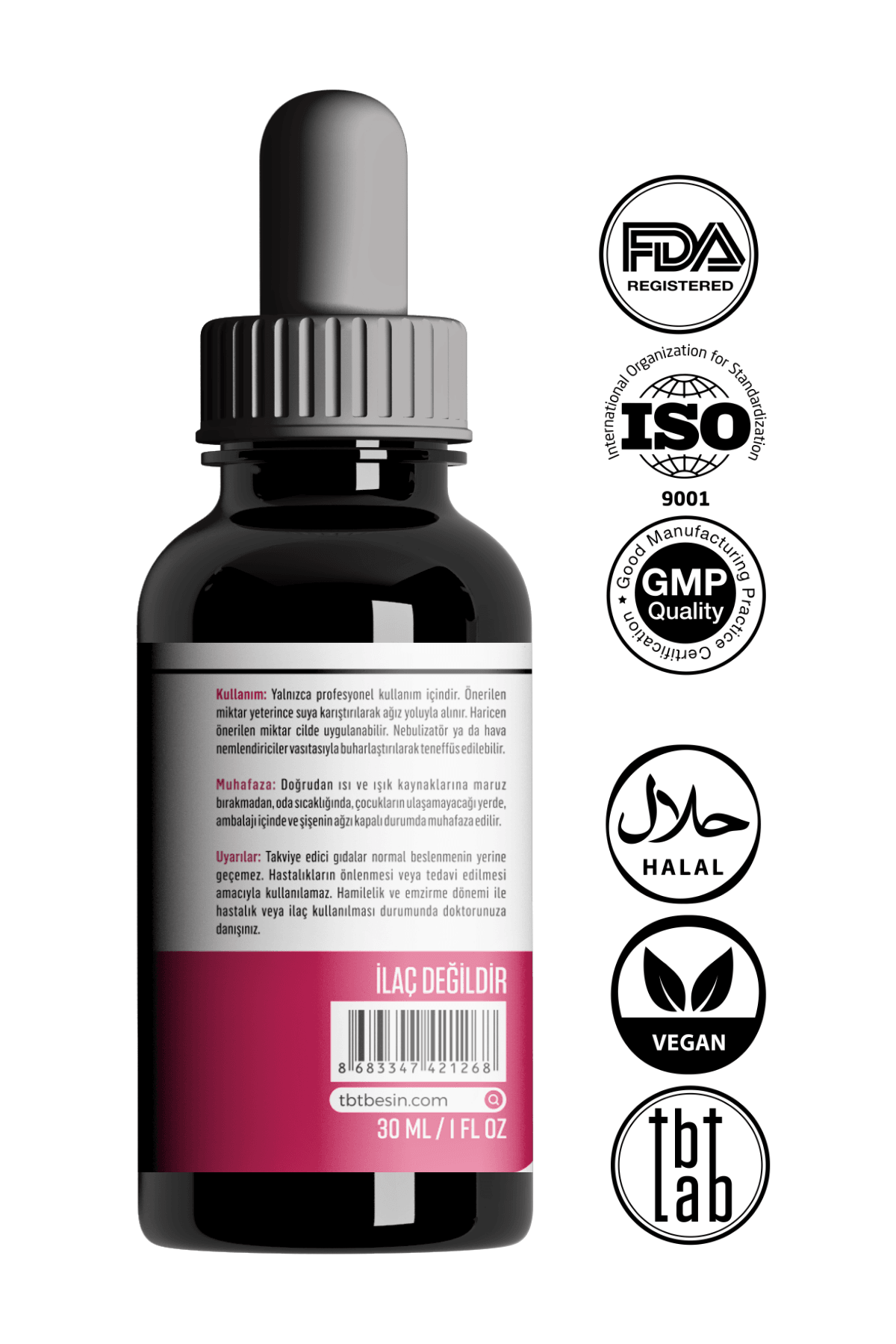 Lugol %5 Iyot Solüsyonu | 30 Ml | Doğal, Glutensiz Ve Vegan | 5% Konsantre İyot Solüsyonu